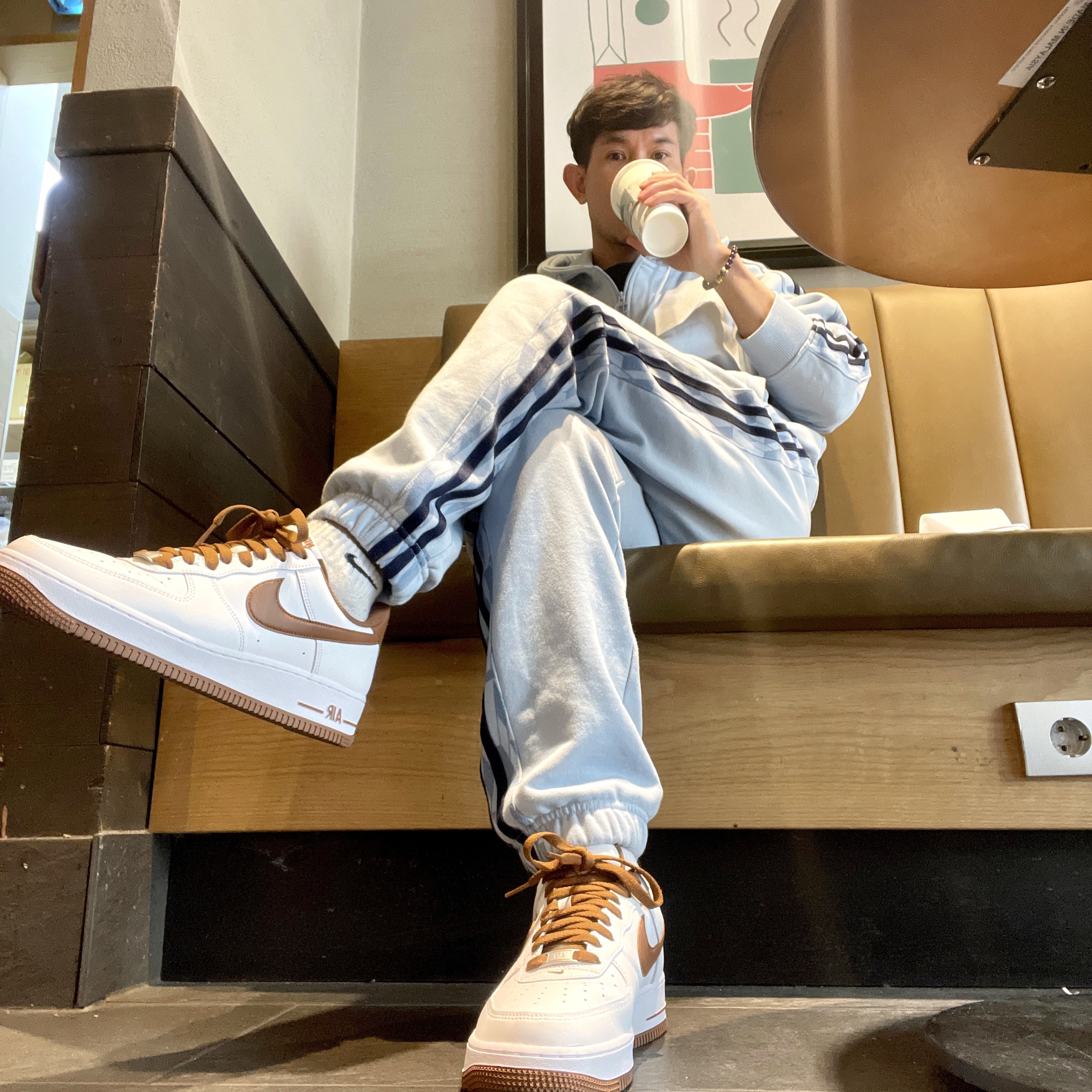 Nike Air Force 1 '07 Pecan 착용 스타일 - 2
