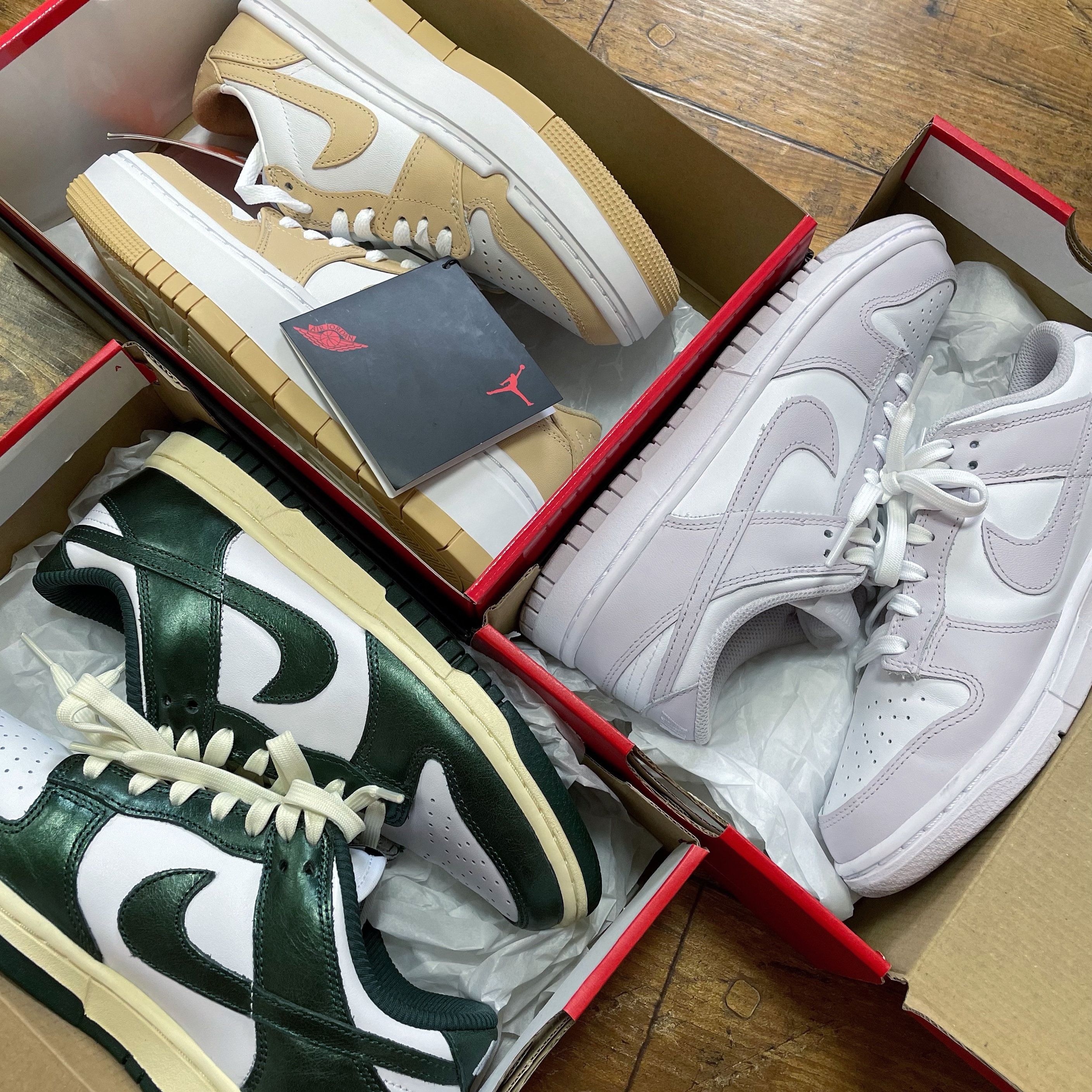 (W) Nike Dunk Low Vintage Green, (W) Nike Dunk Low Venice 착용 스타일
