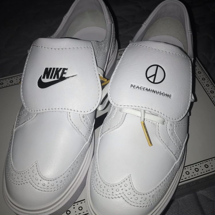 Nike x Peaceminusone Kwondo1 White 착용 스타일 - 2