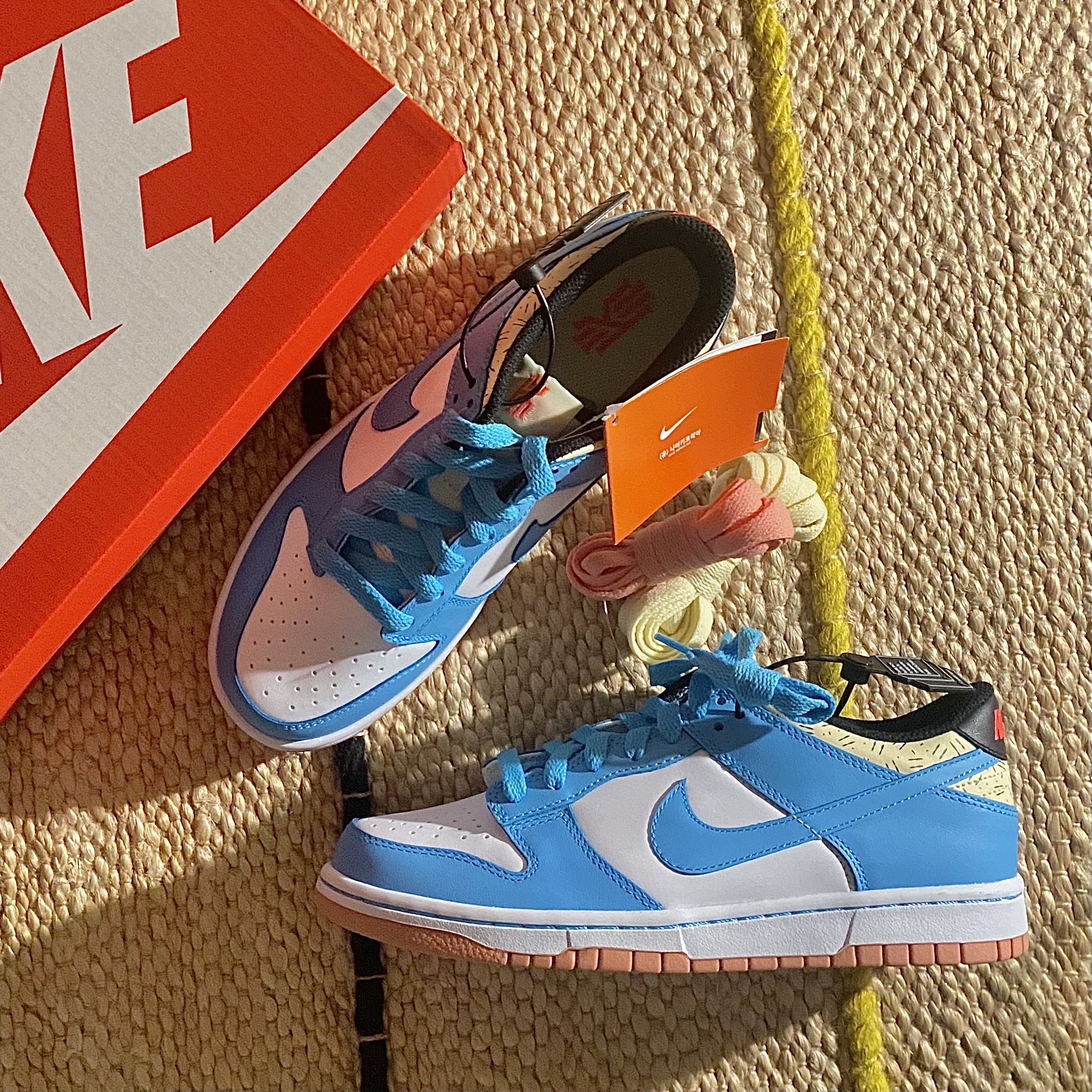(GS) Nike x Kyrie Dunk Low SE Baltic Blue 착용 스타일