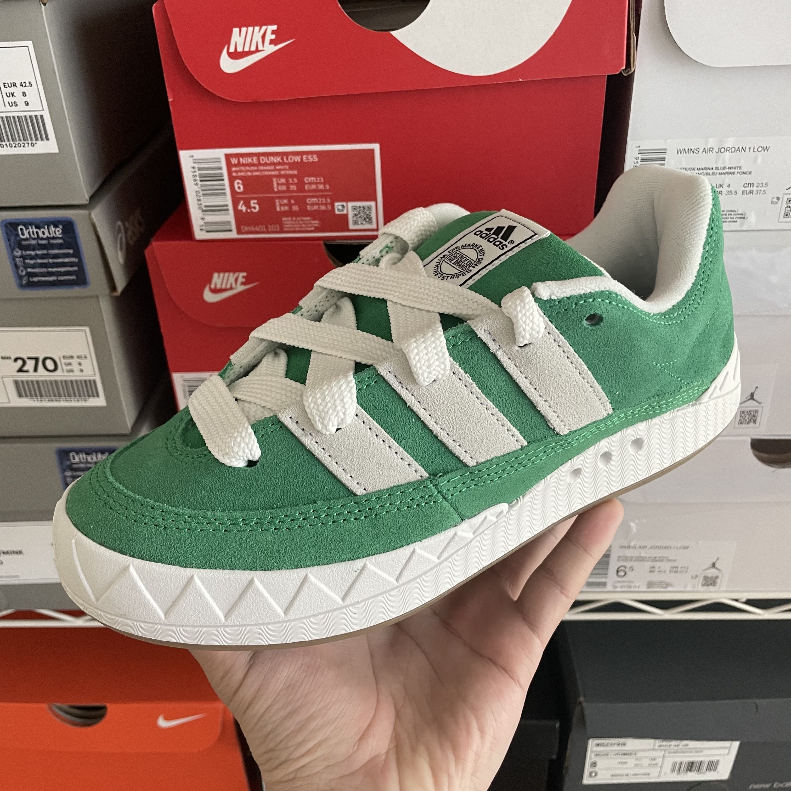 Adidas Adimatic Green 착용 스타일