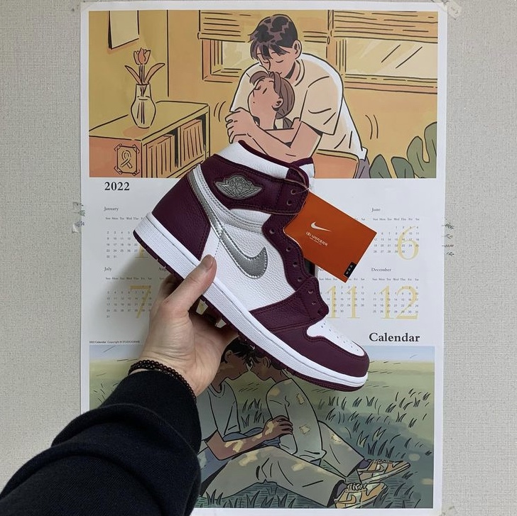 Jordan 1 Retro High OG Bordeaux 착용 스타일