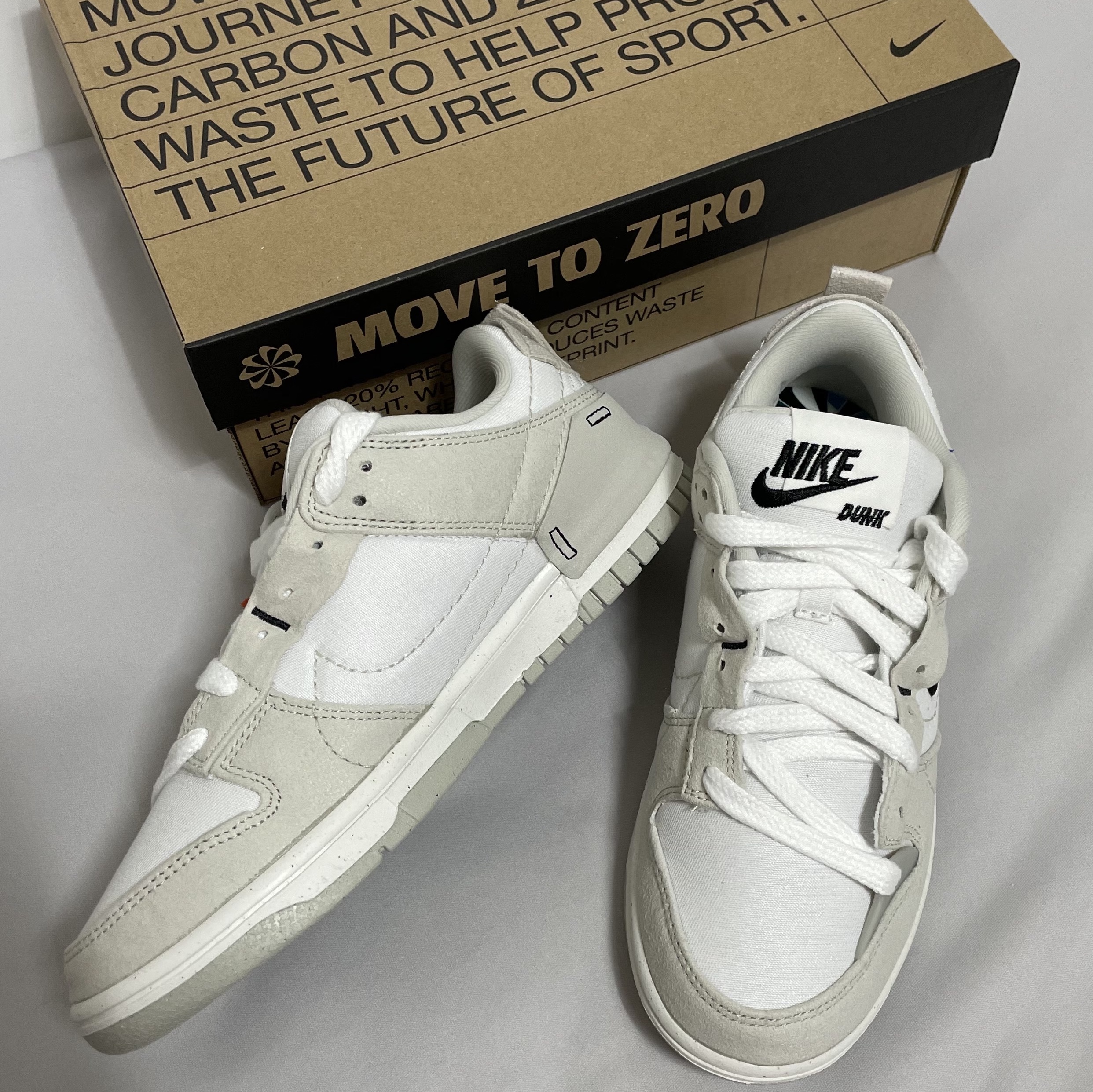 (W) Nike Dunk Low Disrupt 2 White Light Bone 착용 스타일