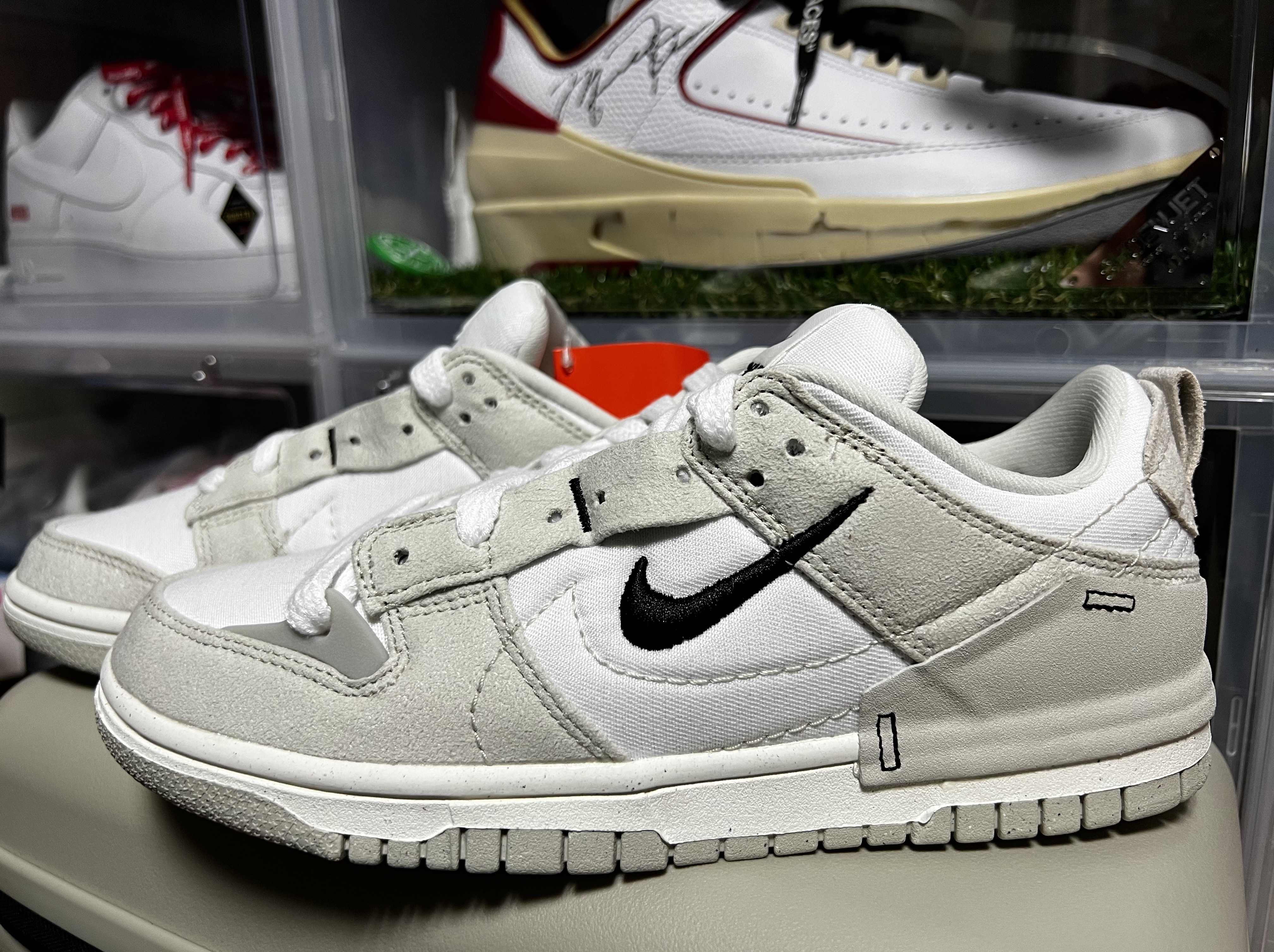 (W) Nike Dunk Low Disrupt 2 White Light Bone 착용 스타일 - 1