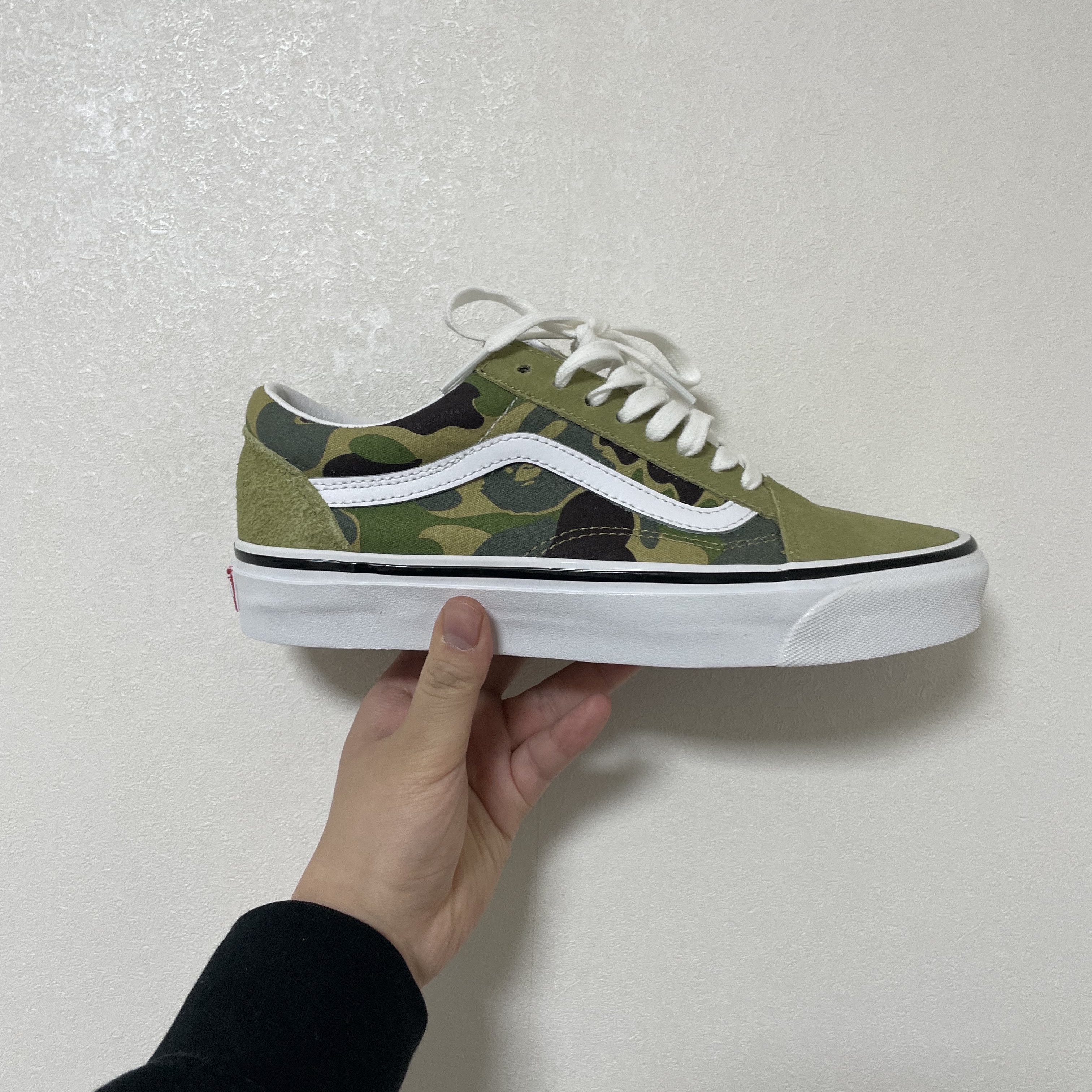 Vans x BAPE Old Skool 36 DX ABC Camo 착용 스타일