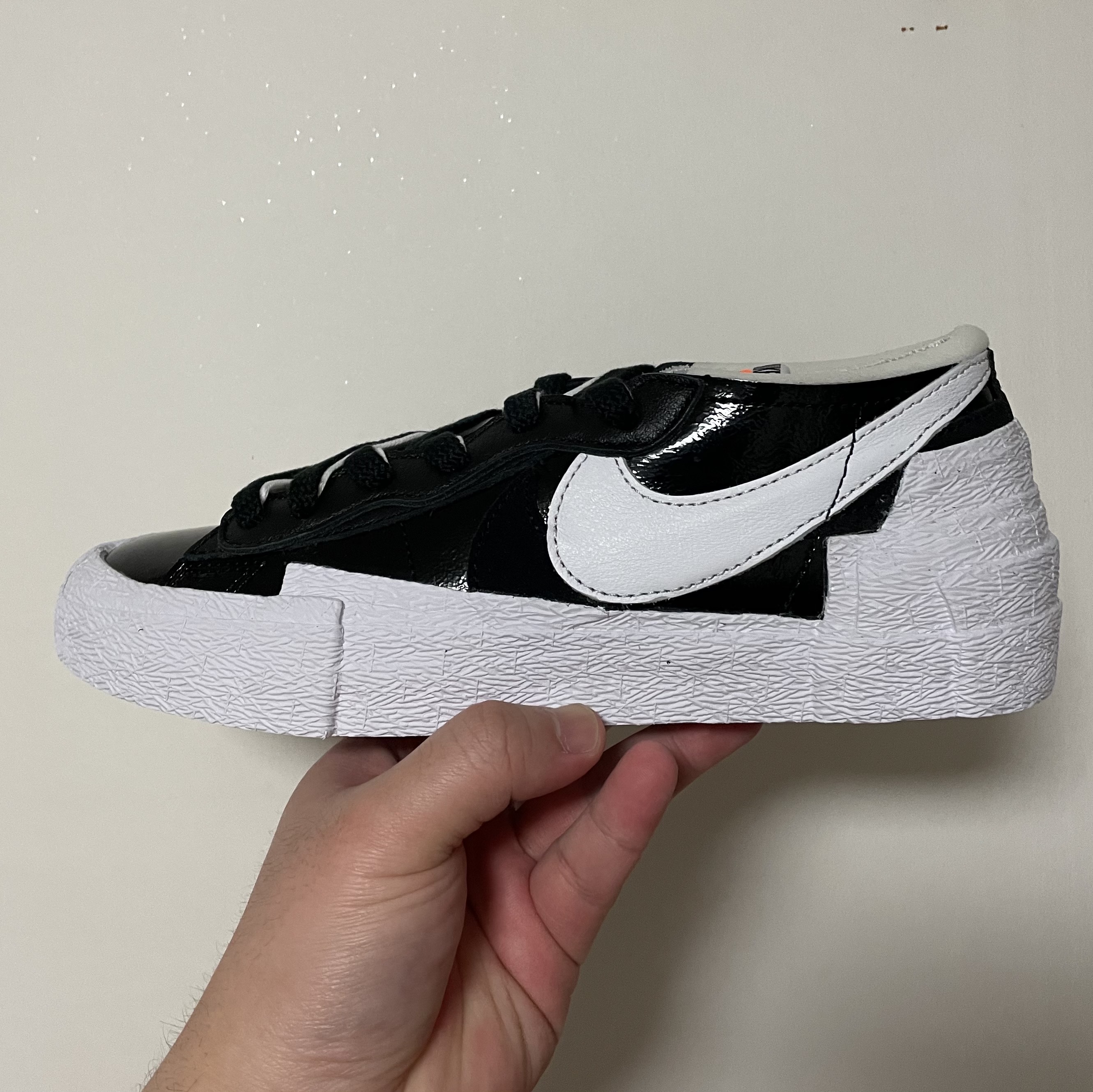 Nike x Sacai Blazer Low Black Patent Leather 착용 스타일