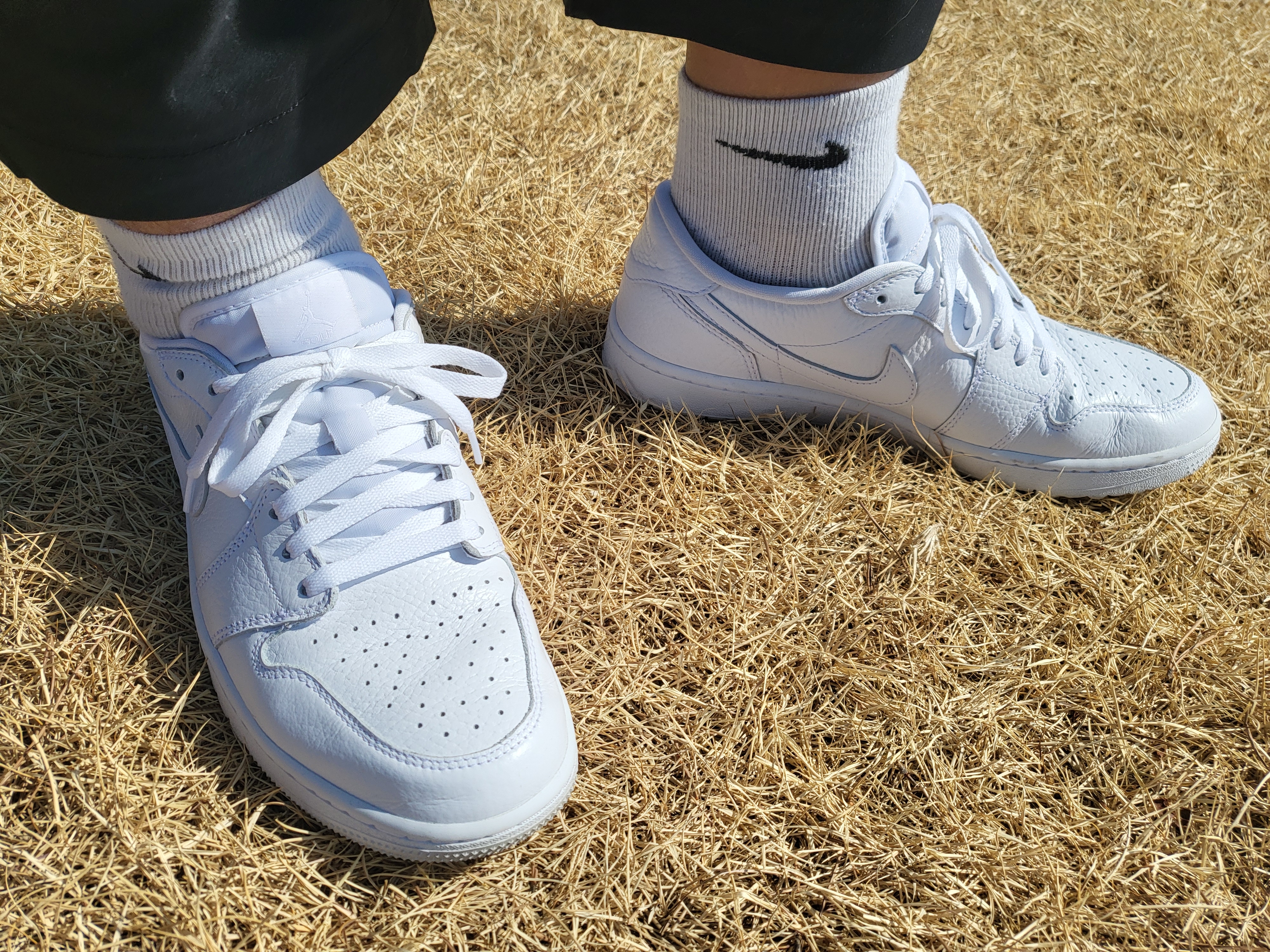 Jordan 1 Low Golf Triple White 착용 스타일