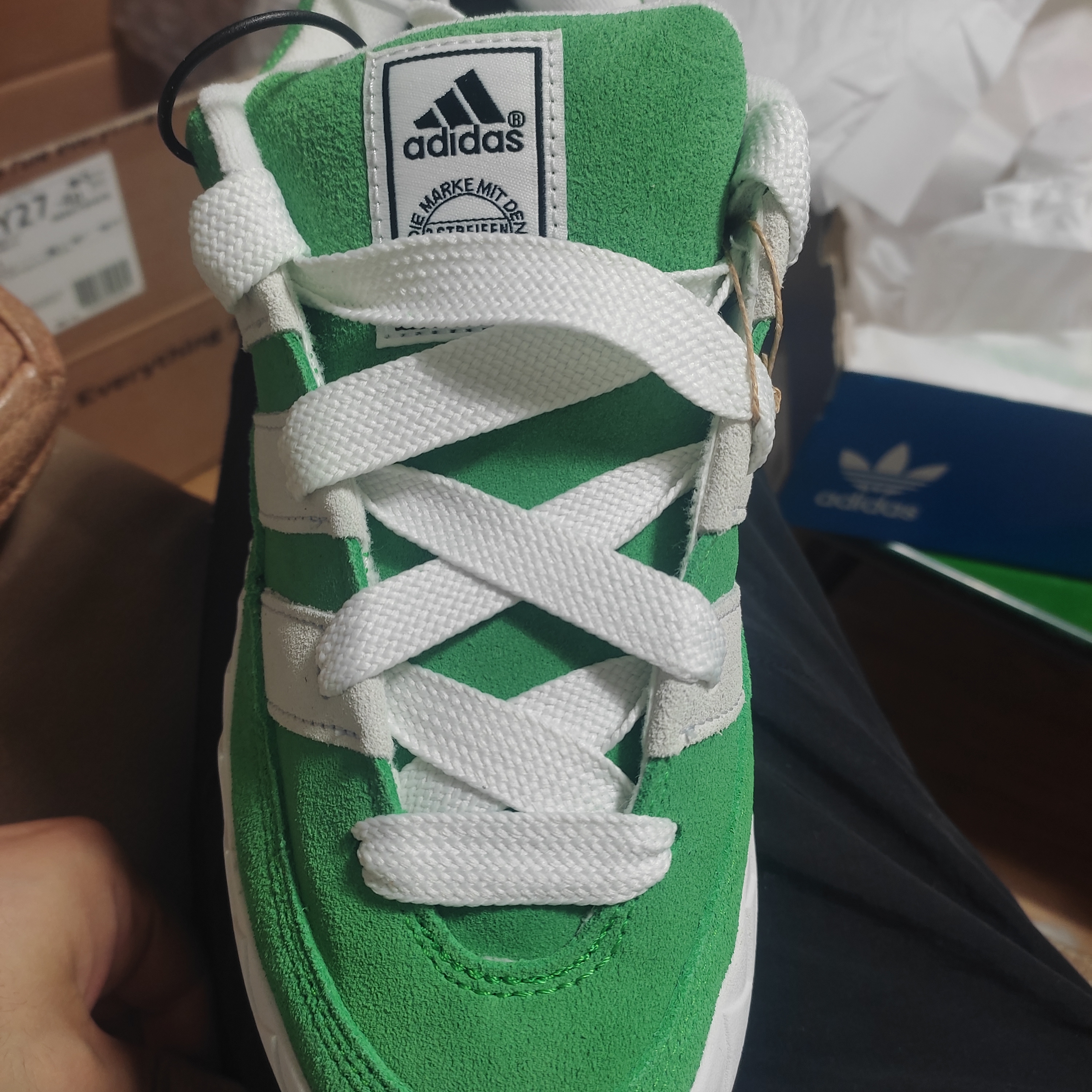 Adidas Adimatic Green 착용 스타일 - 1