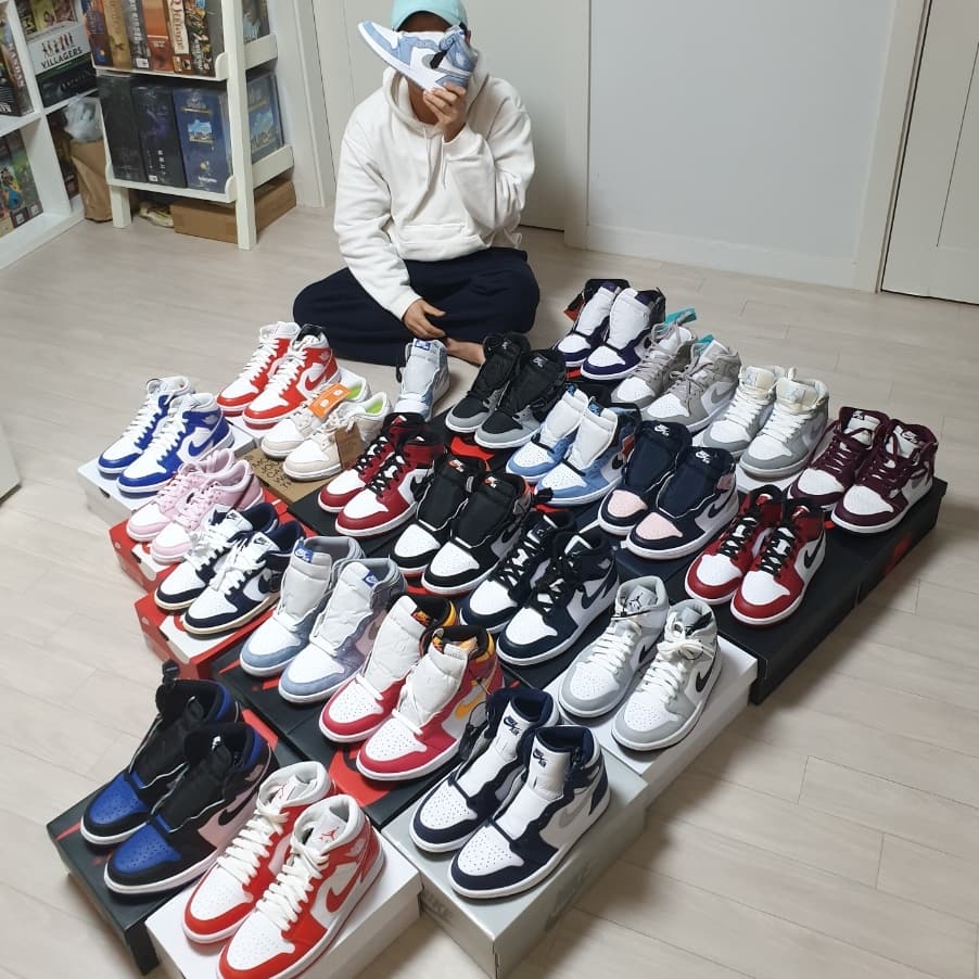 (GS) Jordan 1 Retro High OG Hyper Royal 착용 스타일