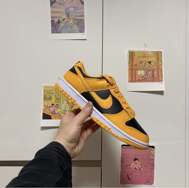 Nike Dunk Low Retro Championship Goldenrod 착용 스타일