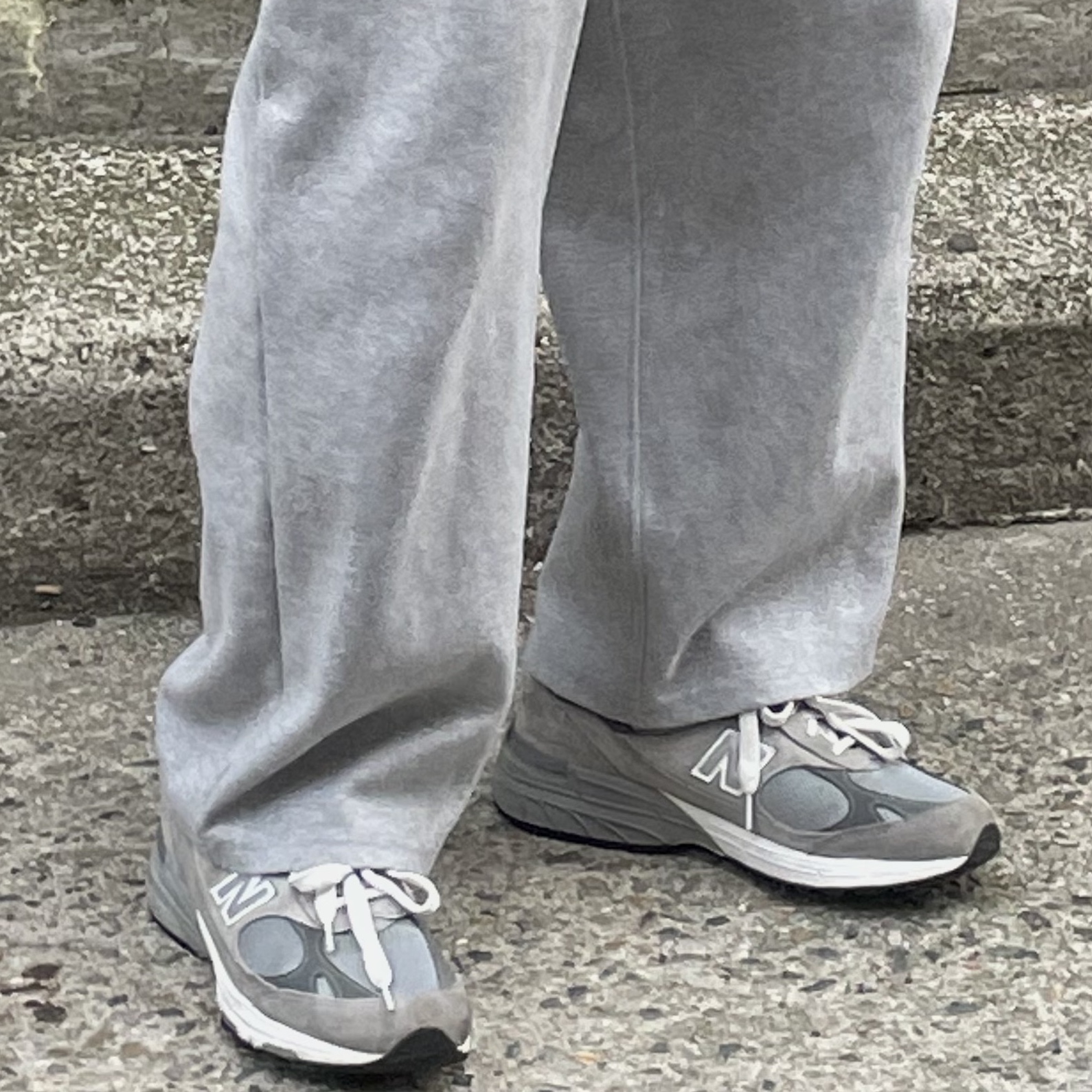 New Balance 993 Made in USA Grey - D Standard 착용 스타일