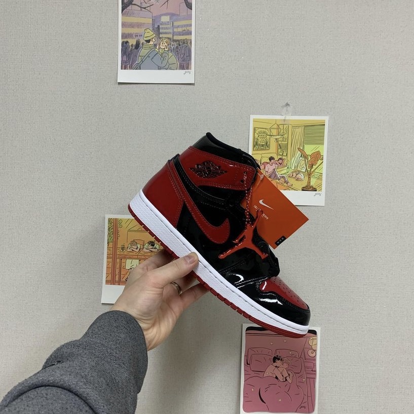 Jordan 1 Retro High OG Patent Bred 착용 스타일