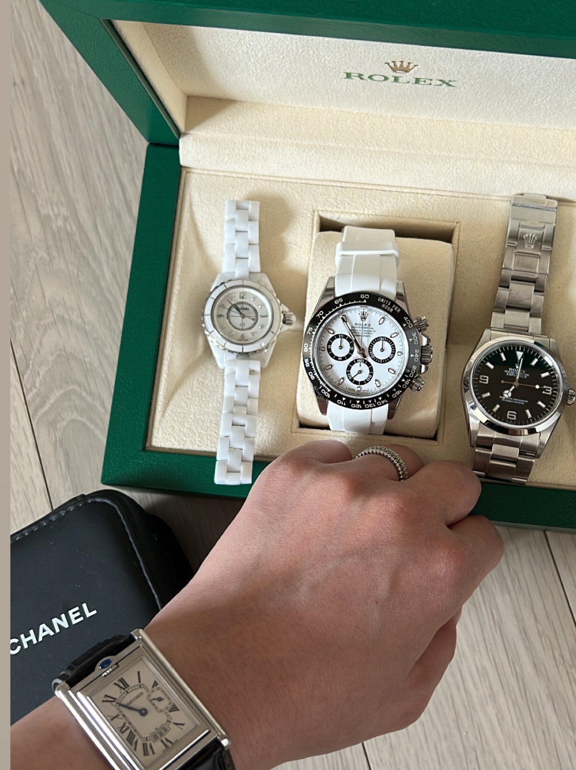 Rolex Cosmograph Daytona 40mm 116500LN White Oyster 착용 스타일