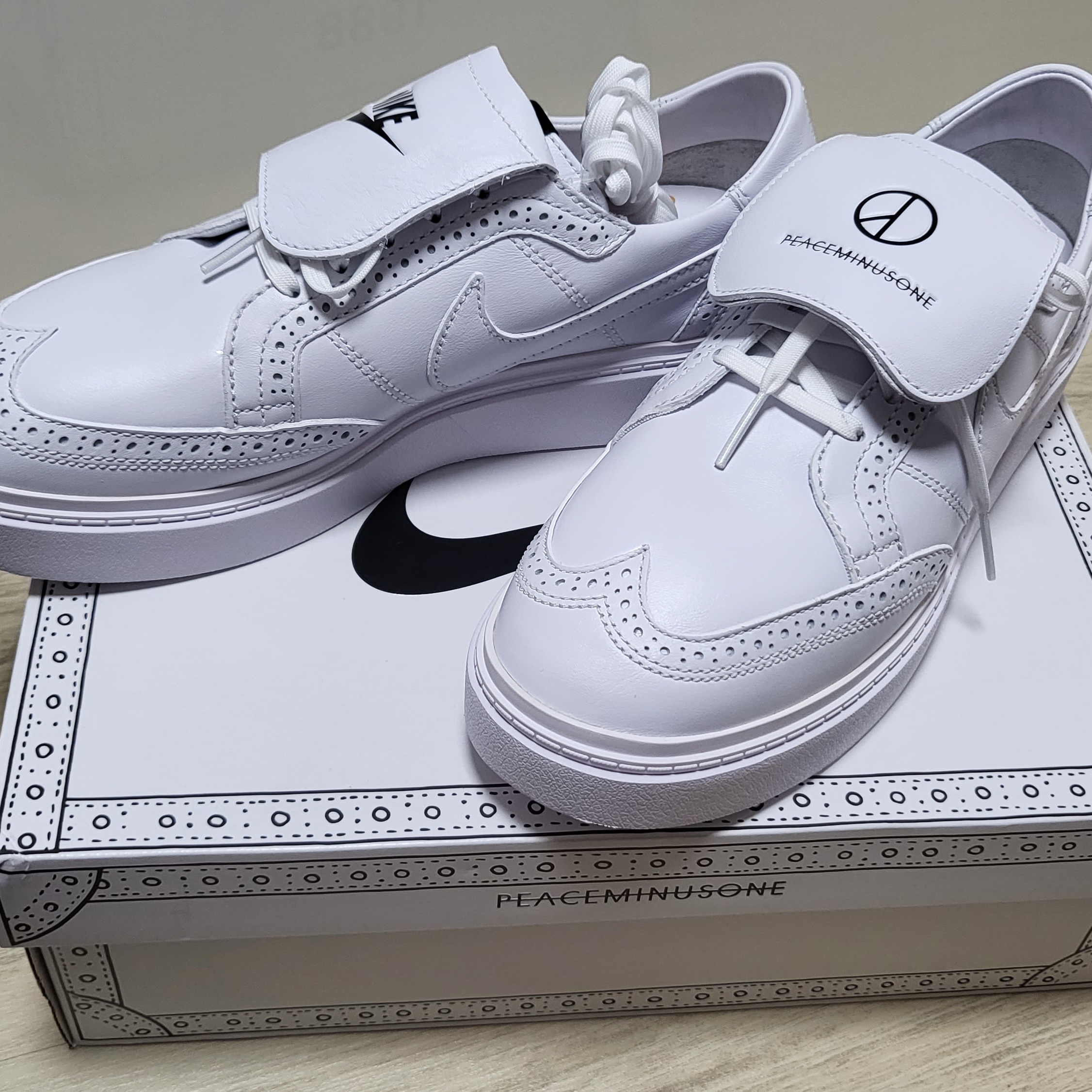 Nike x Peaceminusone Kwondo1 White 착용 스타일