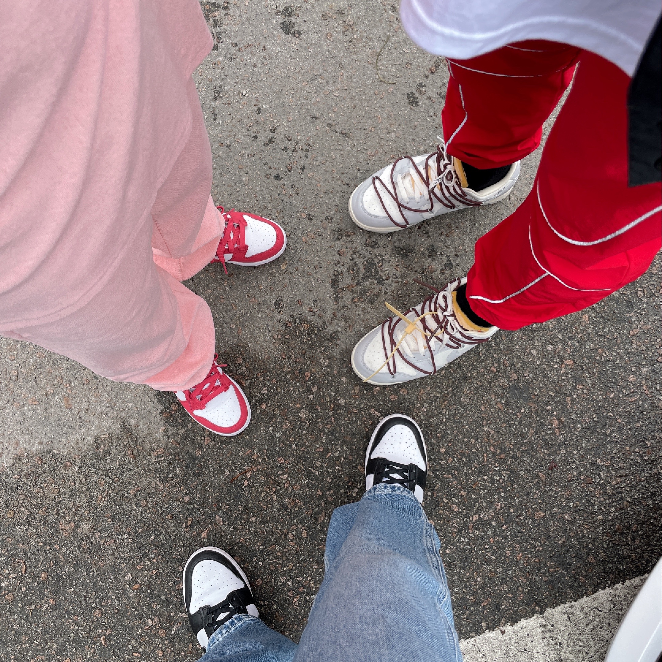 (PS) Nike Dunk Low Archeo Pink, Nike x Off-White Dunk Low The 50 - Lot 46 착용 스타일