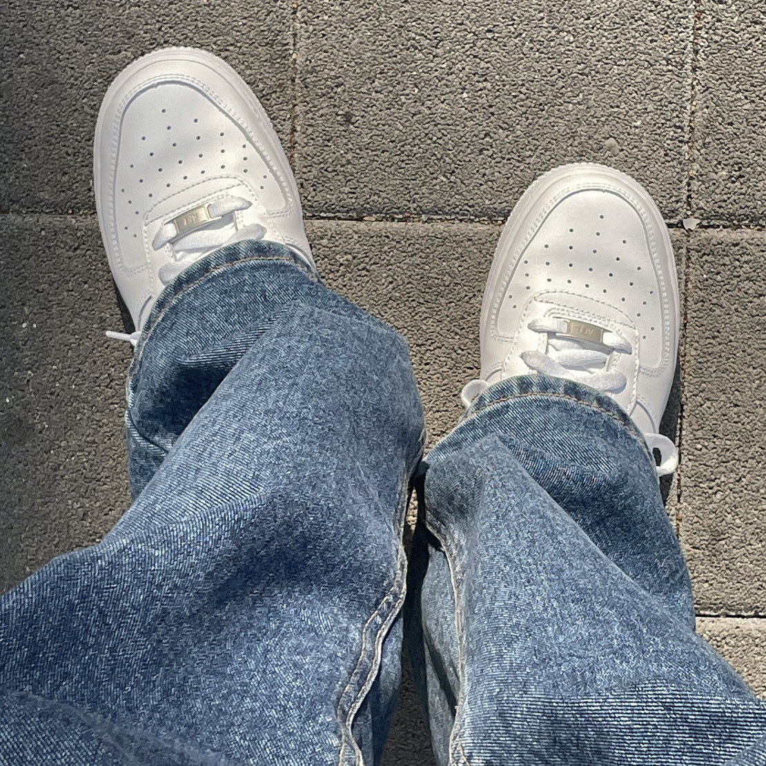 Nike Air Force 1 '07 Low White, (W) Nike Air Force 1 '07 Low White 착용 스타일