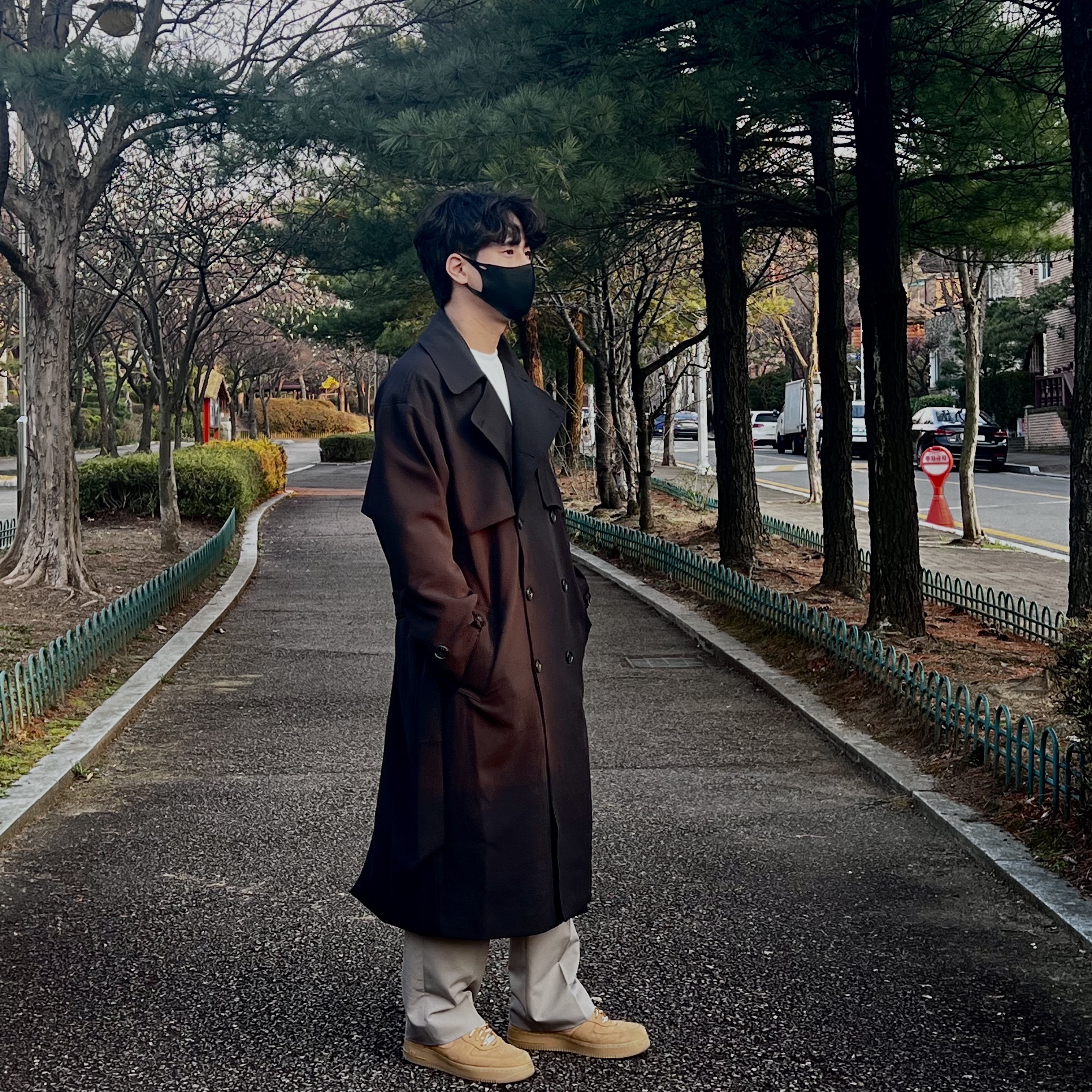 Nike x Supreme Air Force 1 Low Flax 착용 스타일 - 2