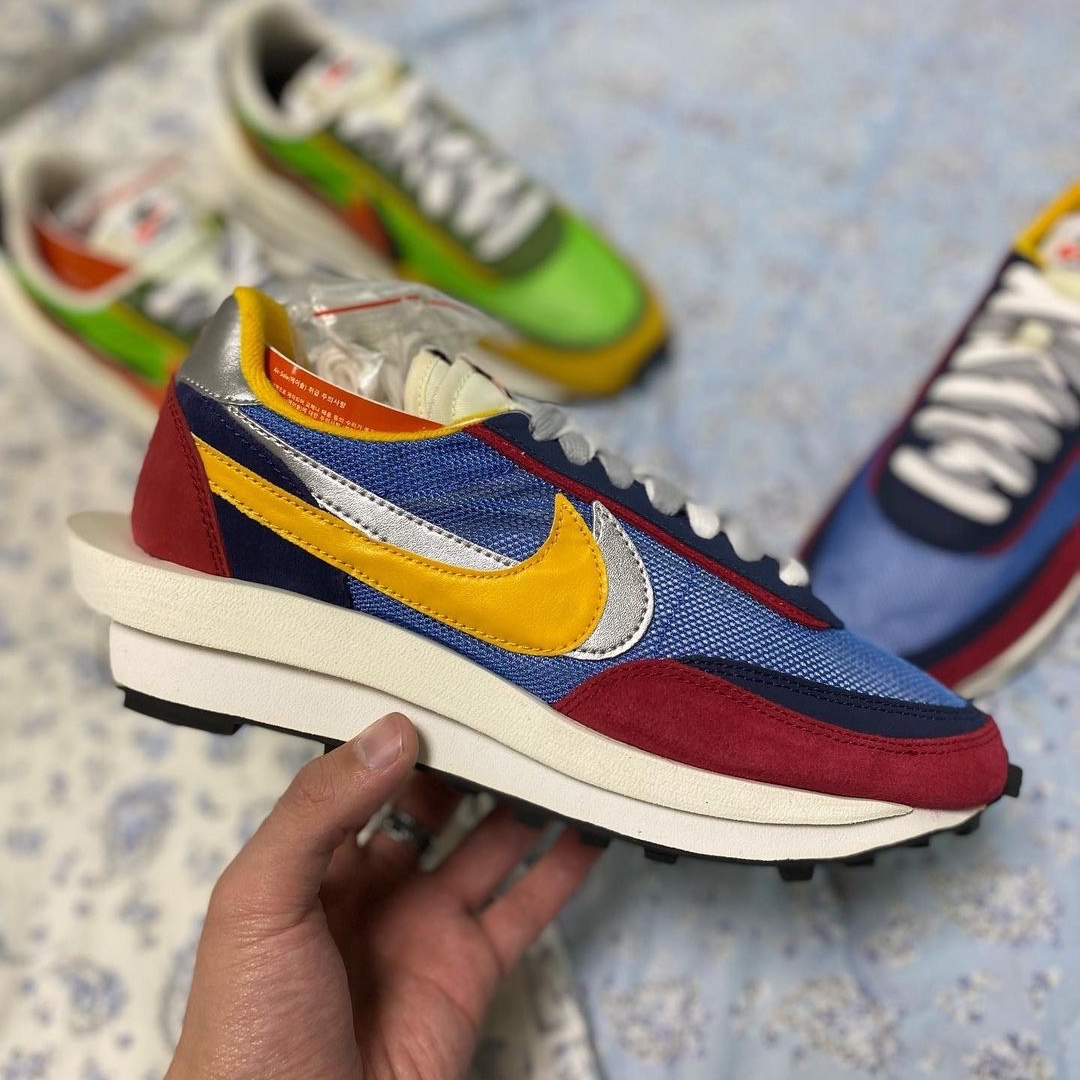 Nike x Sacai LDWaffle Green Multi, Nike x Sacai LDWaffle Blue Multi 착용 스타일 - 5