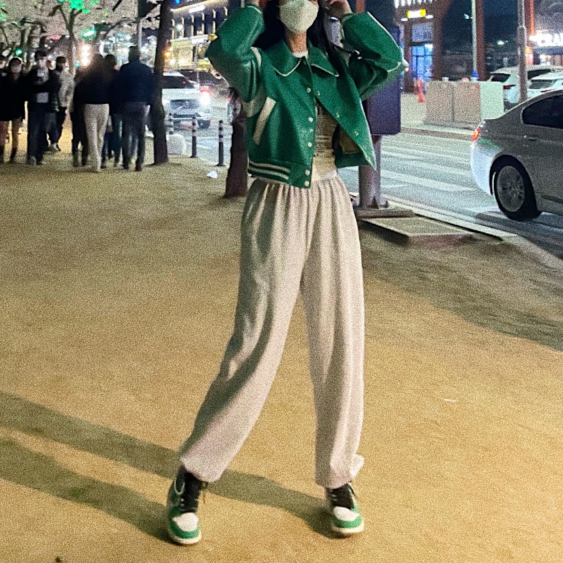 (W) Jordan 1 Retro High OG Lucky Green 착용 스타일