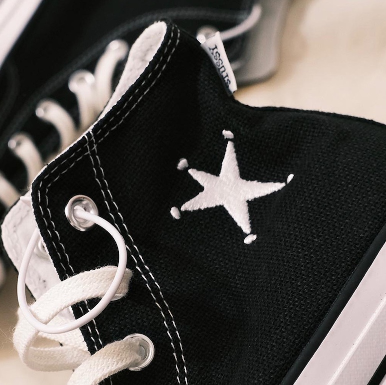 Converse x Stussy Chuck 70 High Black, Converse x Stussy One Star Ox Black 착용 스타일 - 4