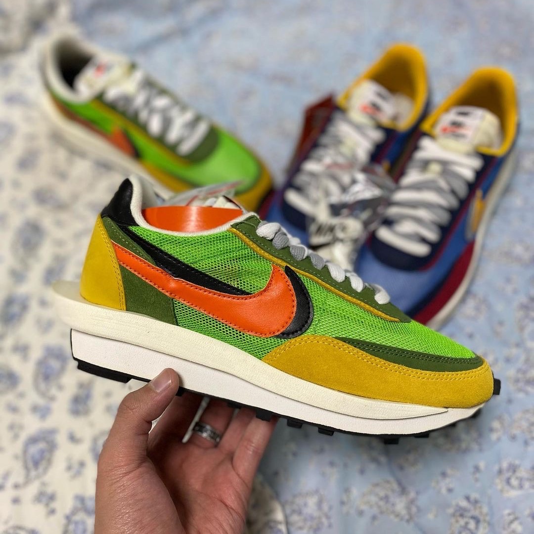 Nike x Sacai LDWaffle Green Multi, Nike x Sacai LDWaffle Blue Multi 착용 스타일 - 4