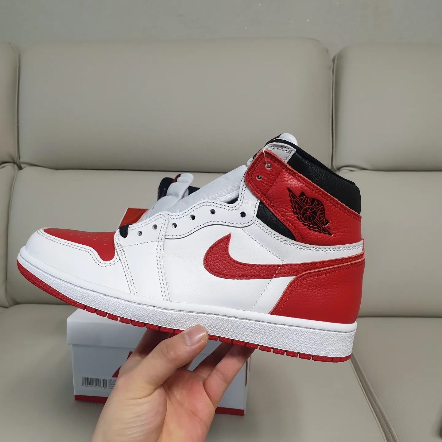Jordan 1 Retro High OG Heritage, (GS) Jordan 1 Retro High OG Heritage 착용 스타일 - 3