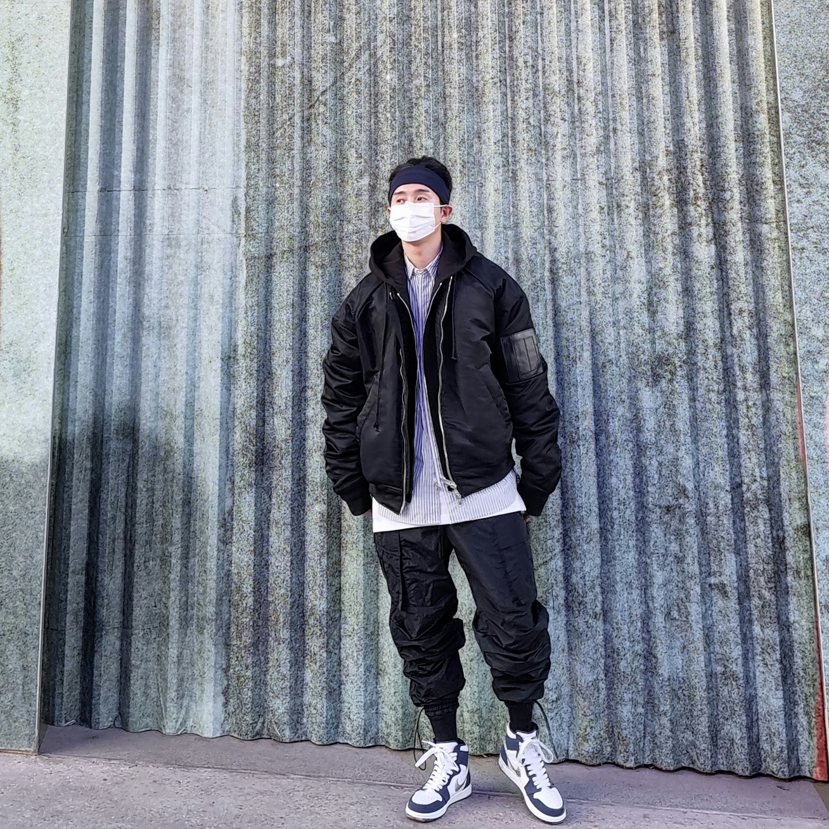 Jordan 1 Retro High OG CO.JP Midnight Navy 착용 스타일 - 1
