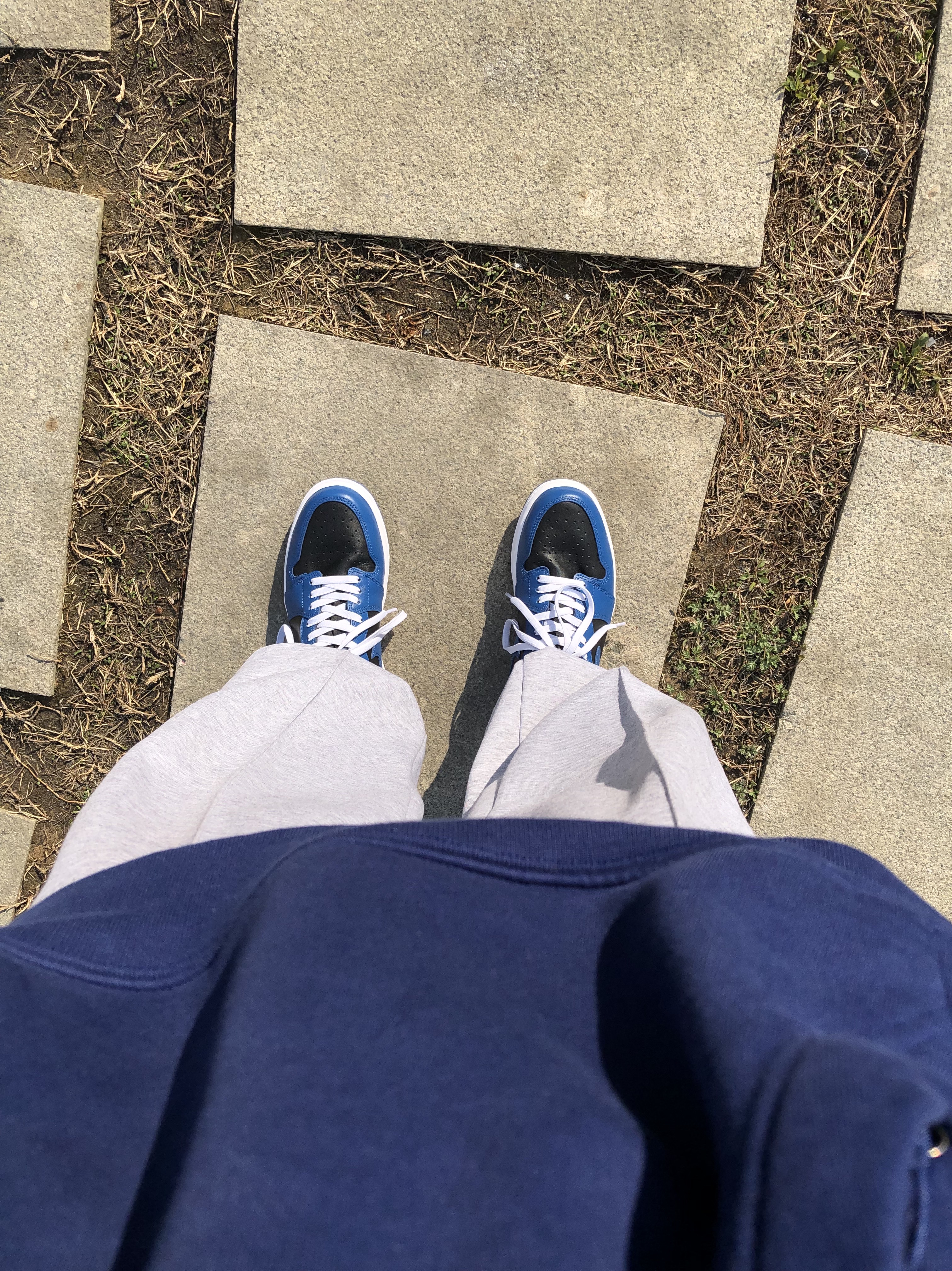 Jordan 1 Retro High OG Dark Marina Blue, Nike NRG ACG Hoodie Wizard Blue Void - US/EU 착용 스타일 - 3