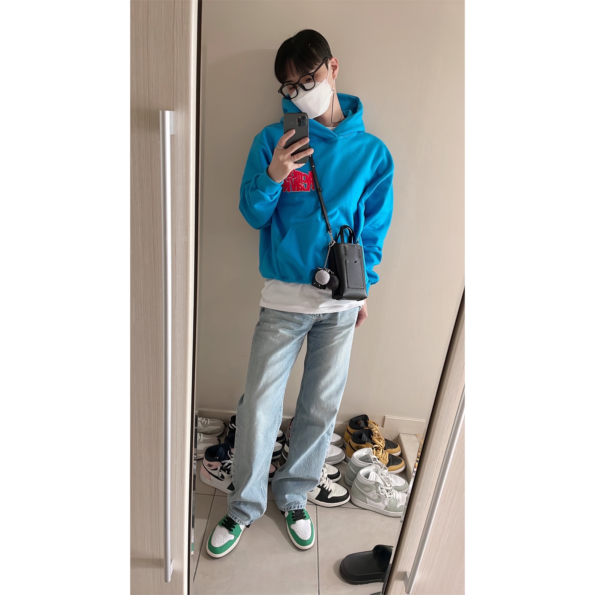 (W) Jordan 1 Retro High OG Lucky Green 착용 스타일