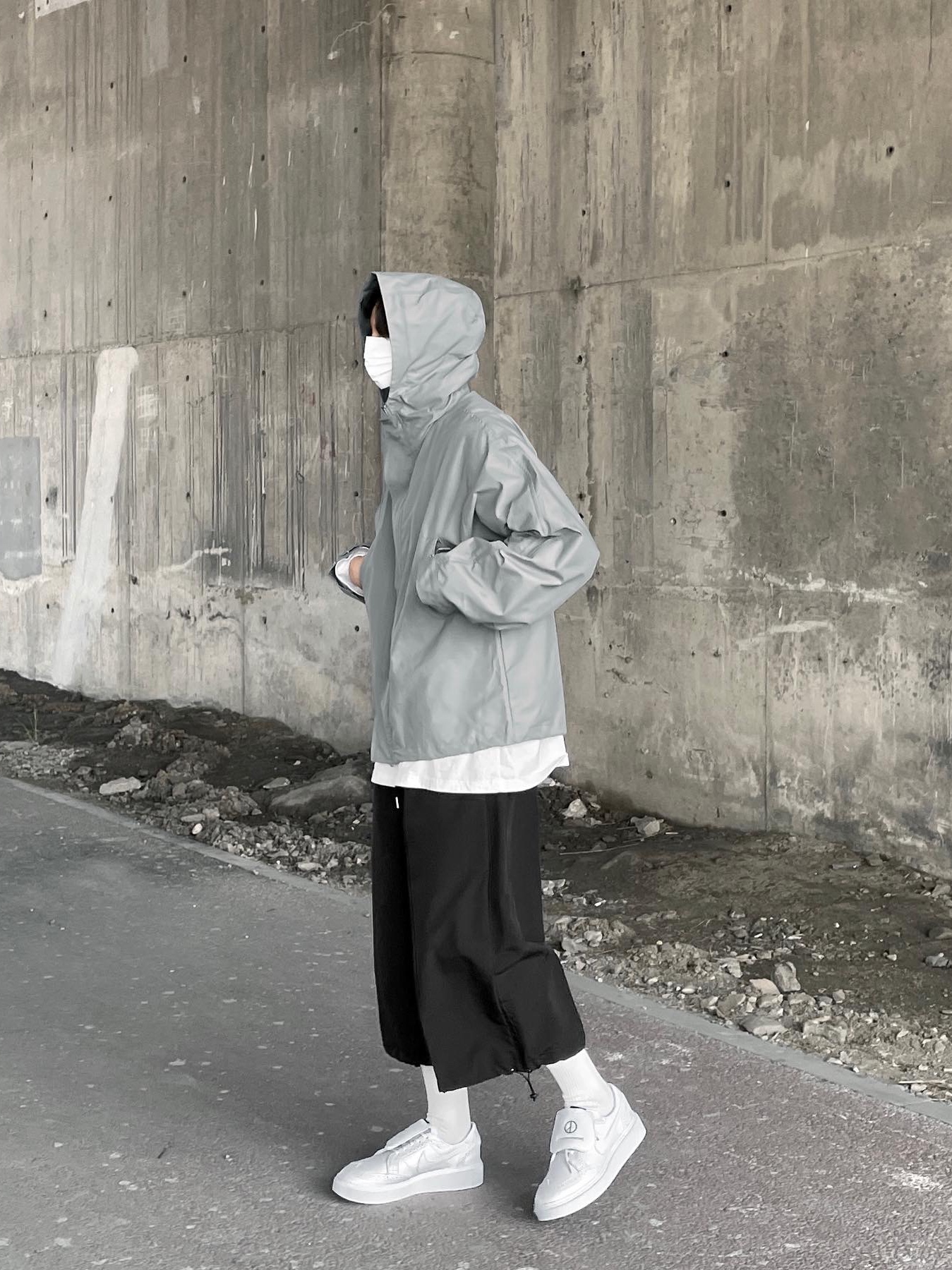 Nike x Peaceminusone Kwondo1 White 착용 스타일 - 5