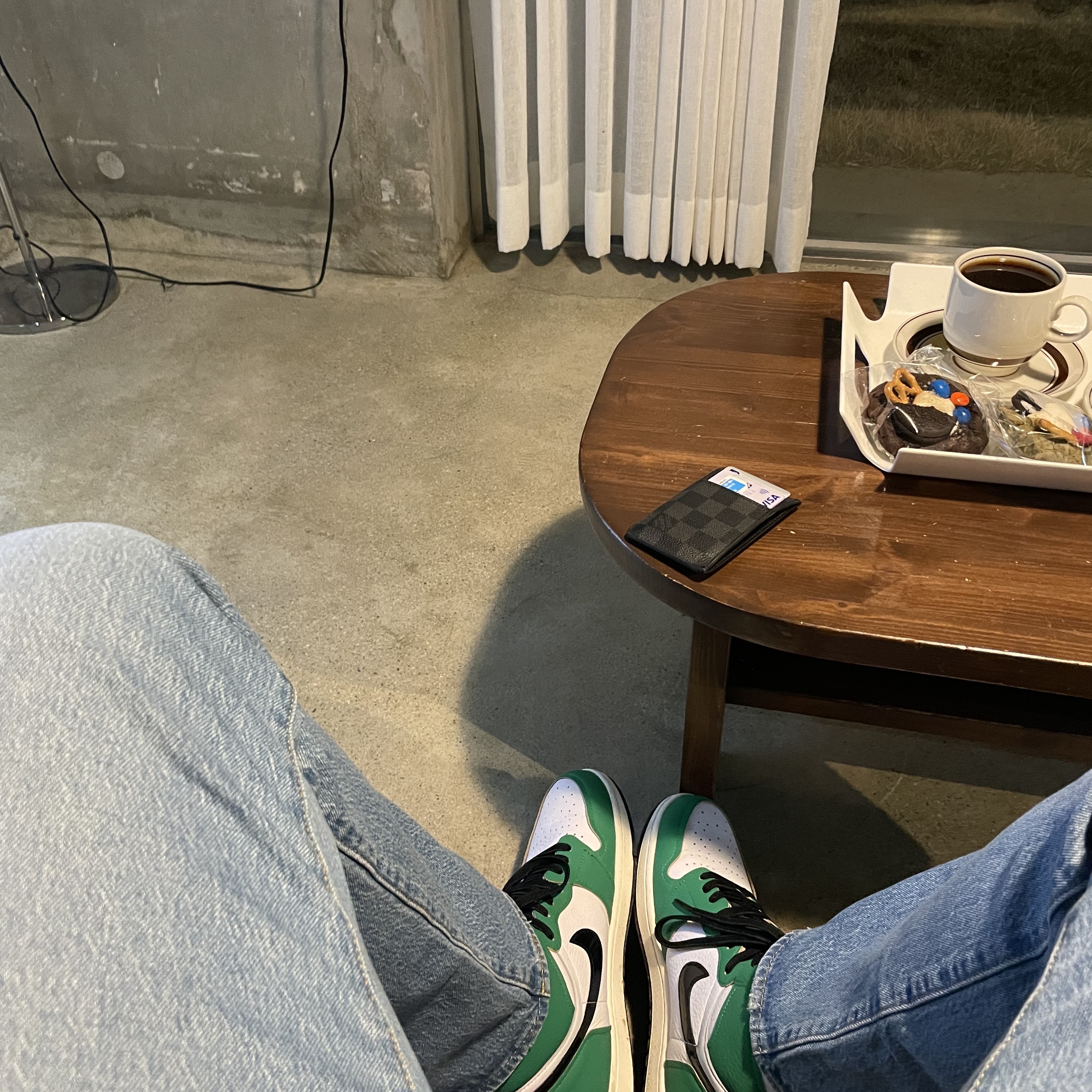 (W) Jordan 1 Retro High OG Lucky Green 착용 스타일 - 3