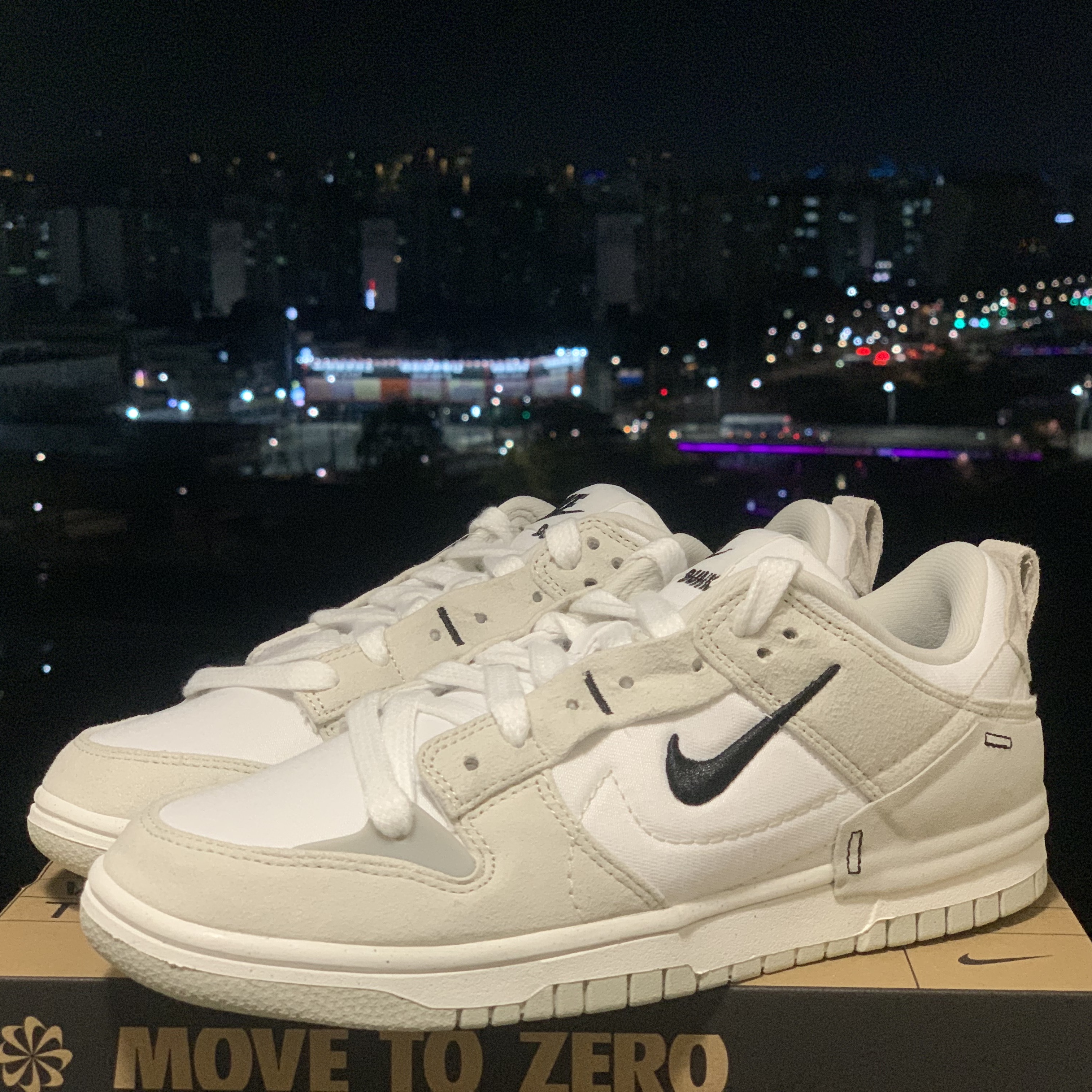 (W) Nike Dunk Low Disrupt 2 White Light Bone 착용 스타일