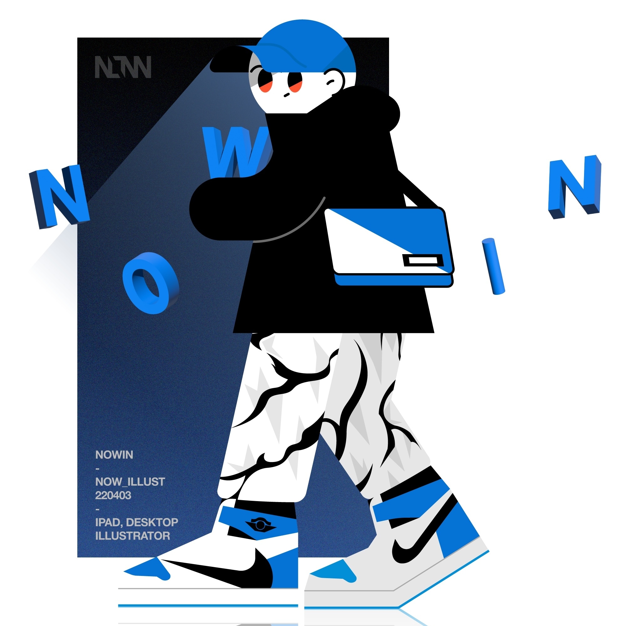 Jordan 1 x Travis Scott x Fragment Retro High OG SP Military Blue 착용 스타일