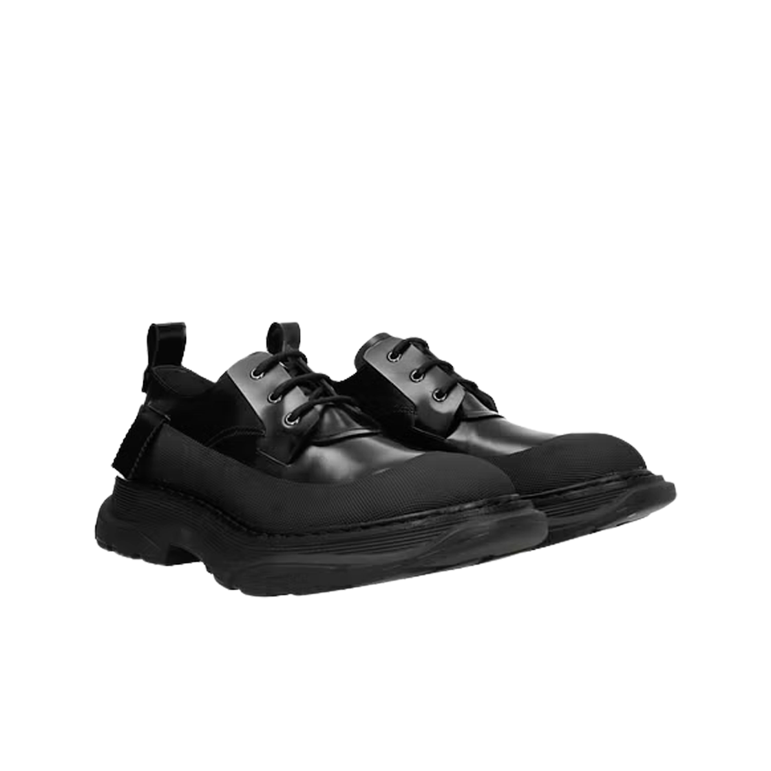 알렉산더 맥퀸 러버 솔 더비 슈즈 블랙(Alexander McQueen Rubber Sole Derby Shoes Black) - 2