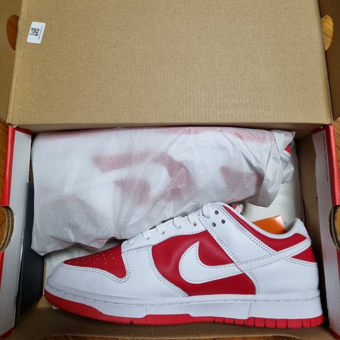 Nike Dunk Low Retro Championship Red 착용 스타일 - 2