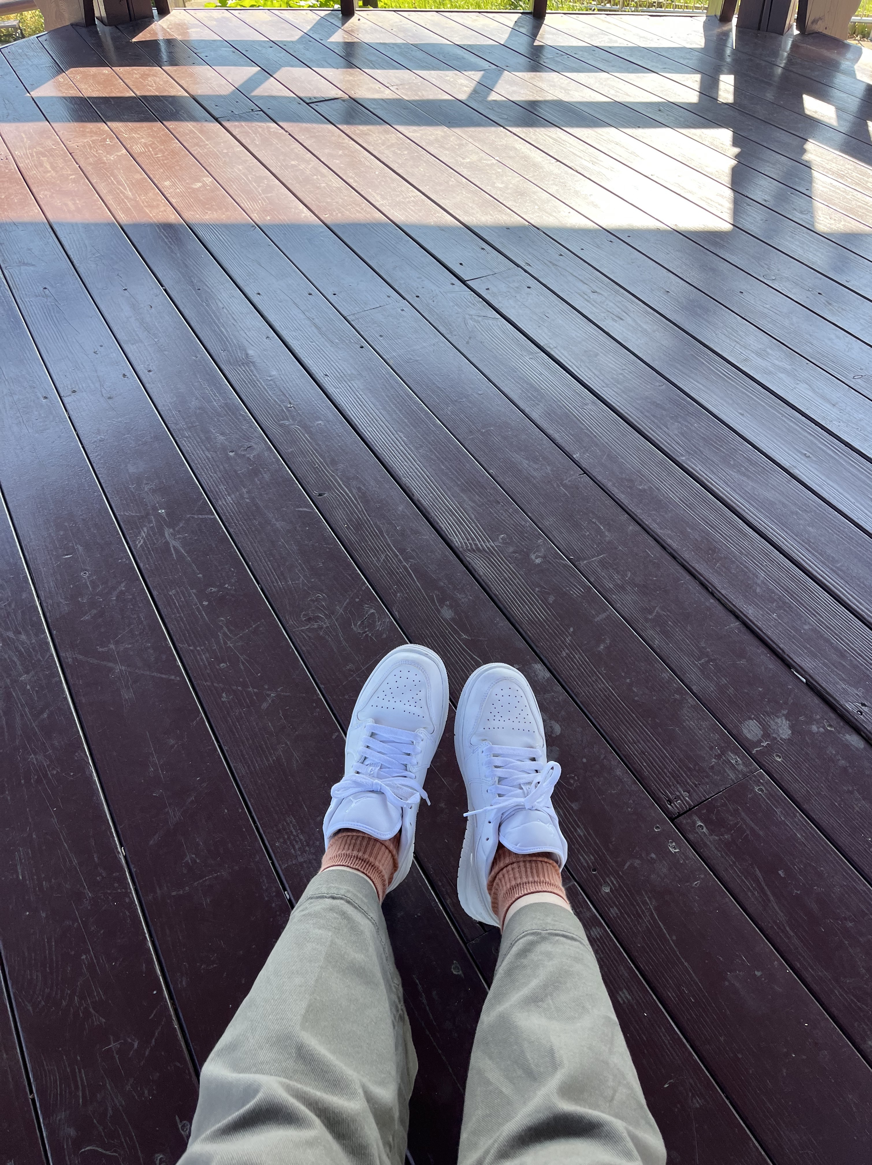 (W) Jordan 1 Low Triple White 2020 착용 스타일 - 2