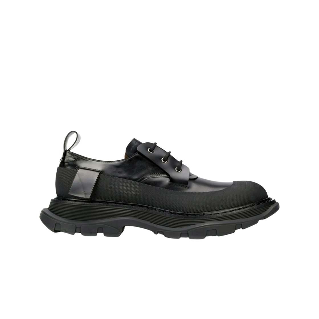알렉산더 맥퀸 러버 솔 더비 슈즈 블랙(Alexander McQueen Rubber Sole Derby Shoes Black) - 1