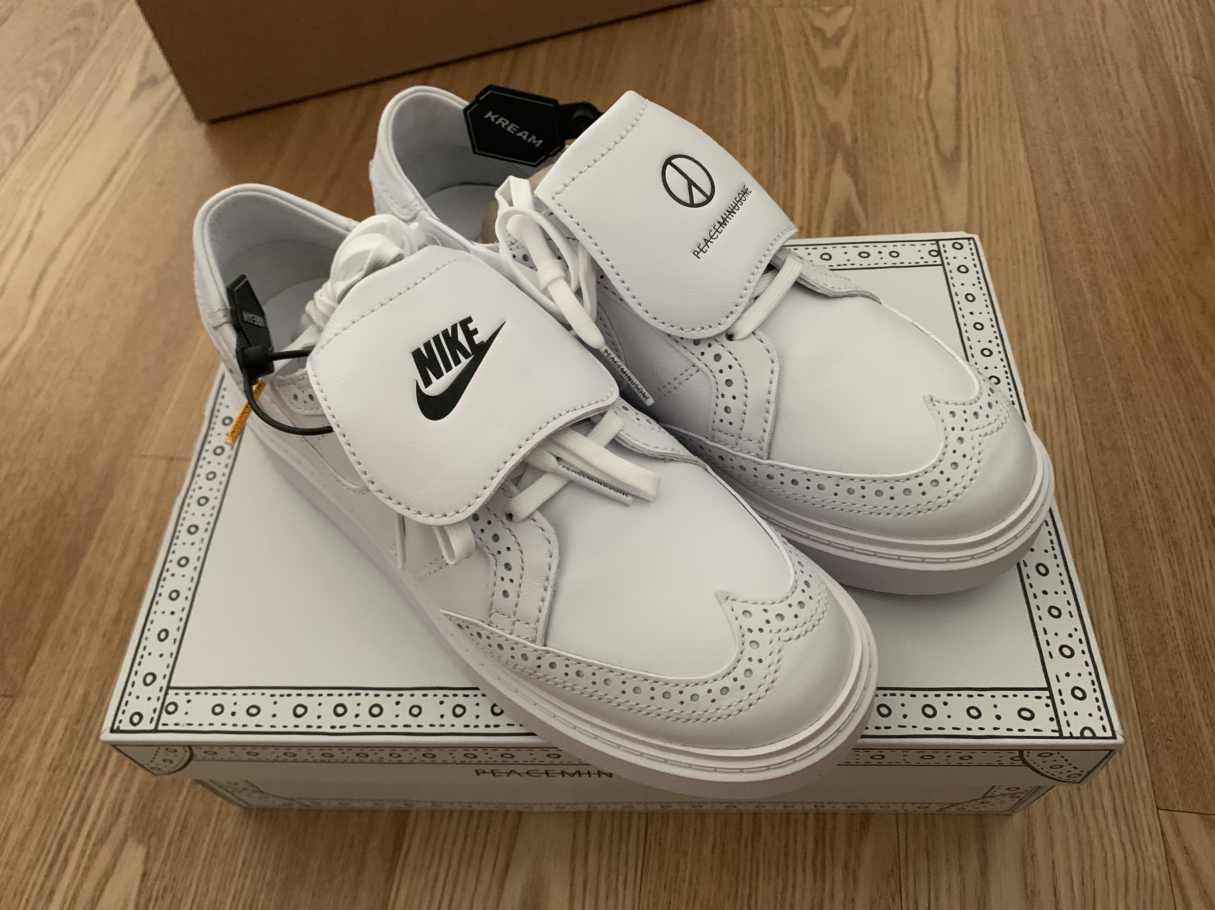 Nike x Peaceminusone Kwondo1 White 착용 스타일