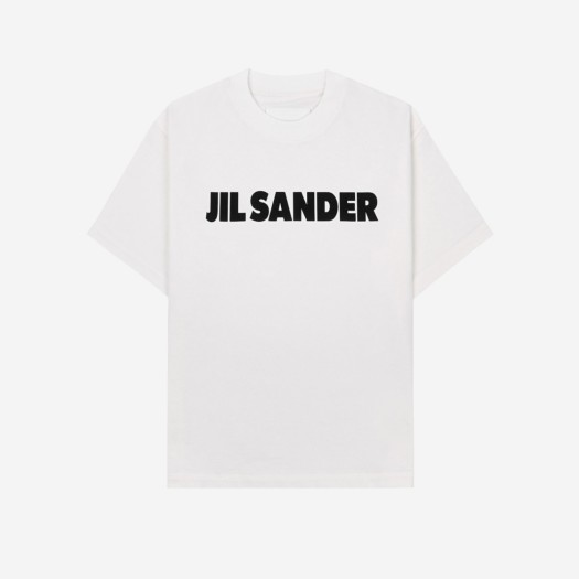 (W) 질 샌더 로고 티셔츠 내츄럴 - 21FW