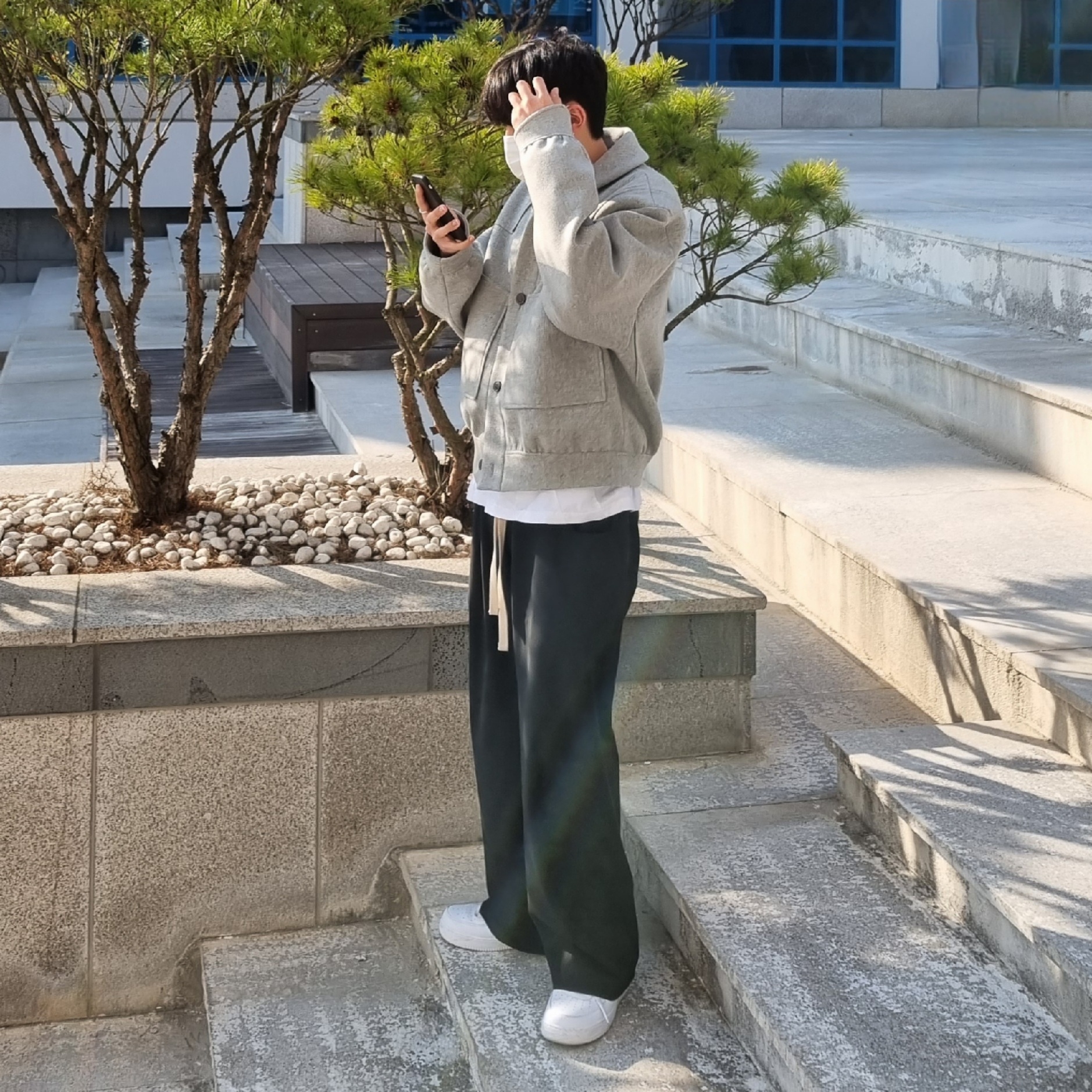 Nike Air Force 1 '07 Low White 착용 스타일