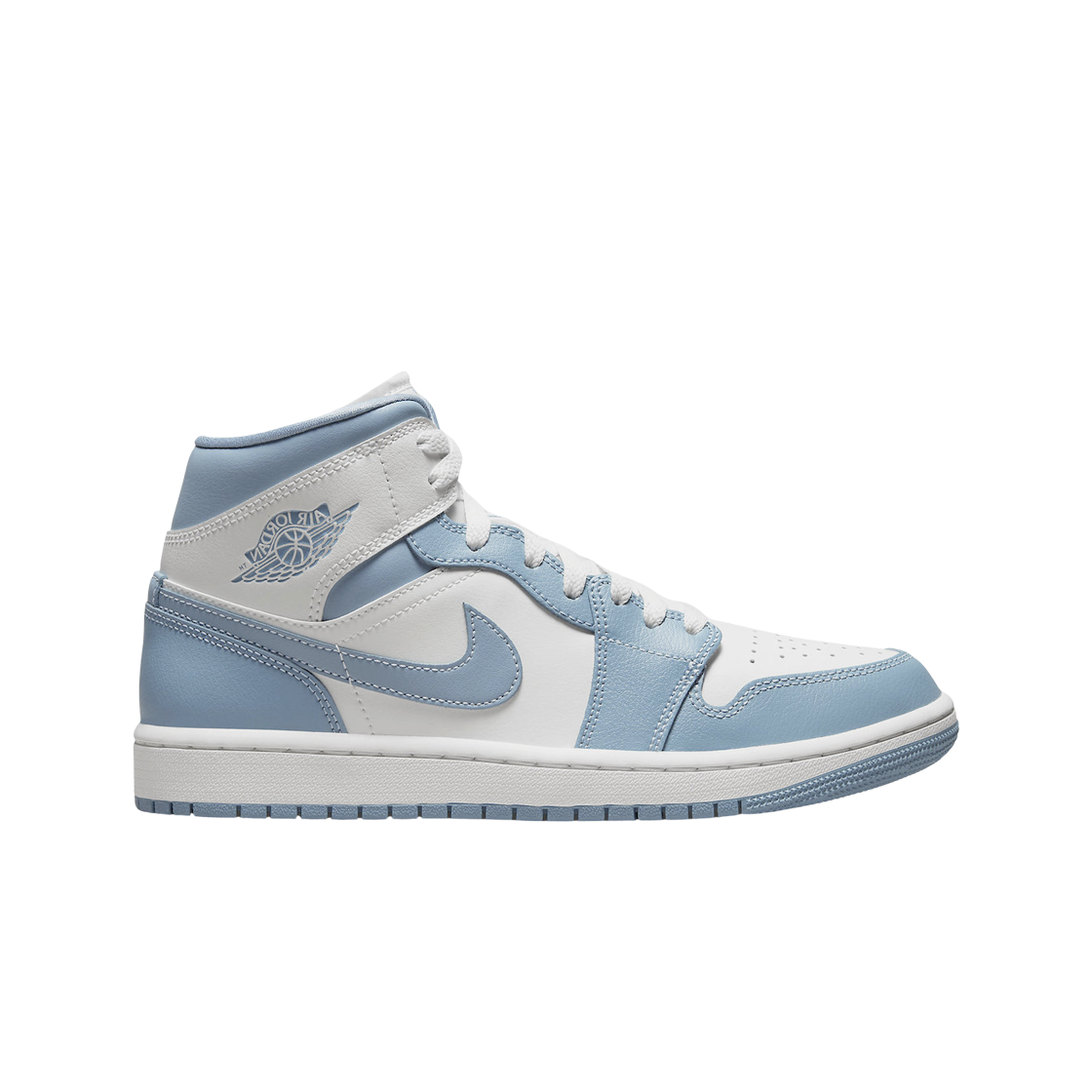 (W) 조던 1 미드 세일 앤 원 블루((W) Jordan 1 Mid Sail and Worn Blue)