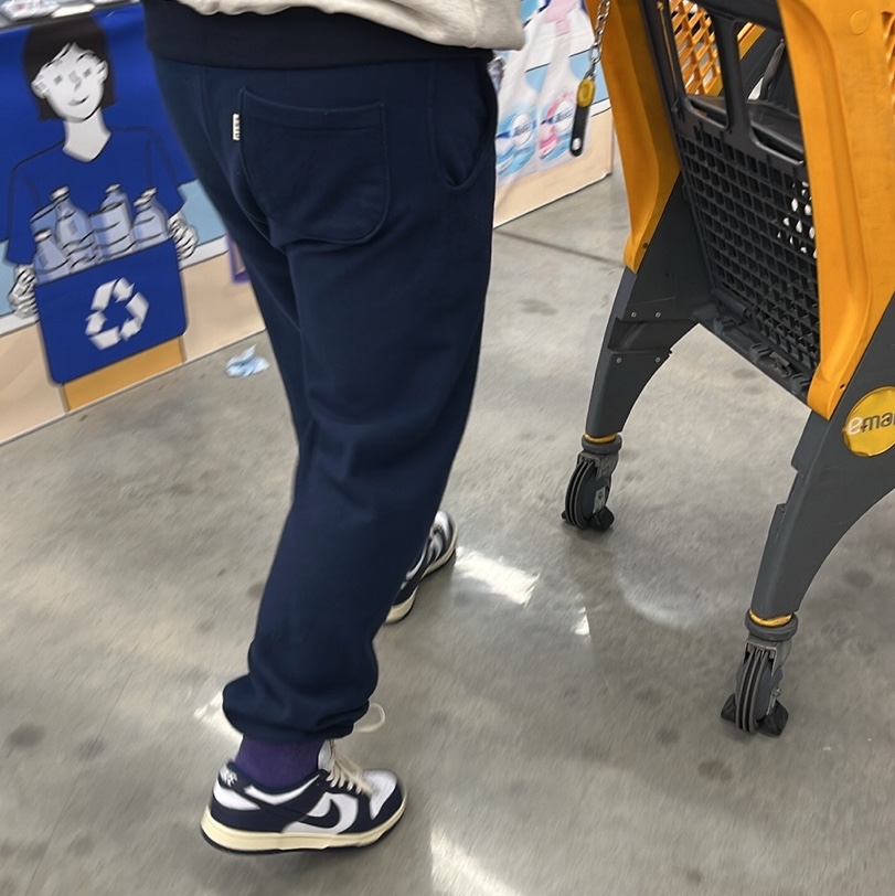 (W) Nike Dunk Low Vintage Midnight Navy 착용 스타일