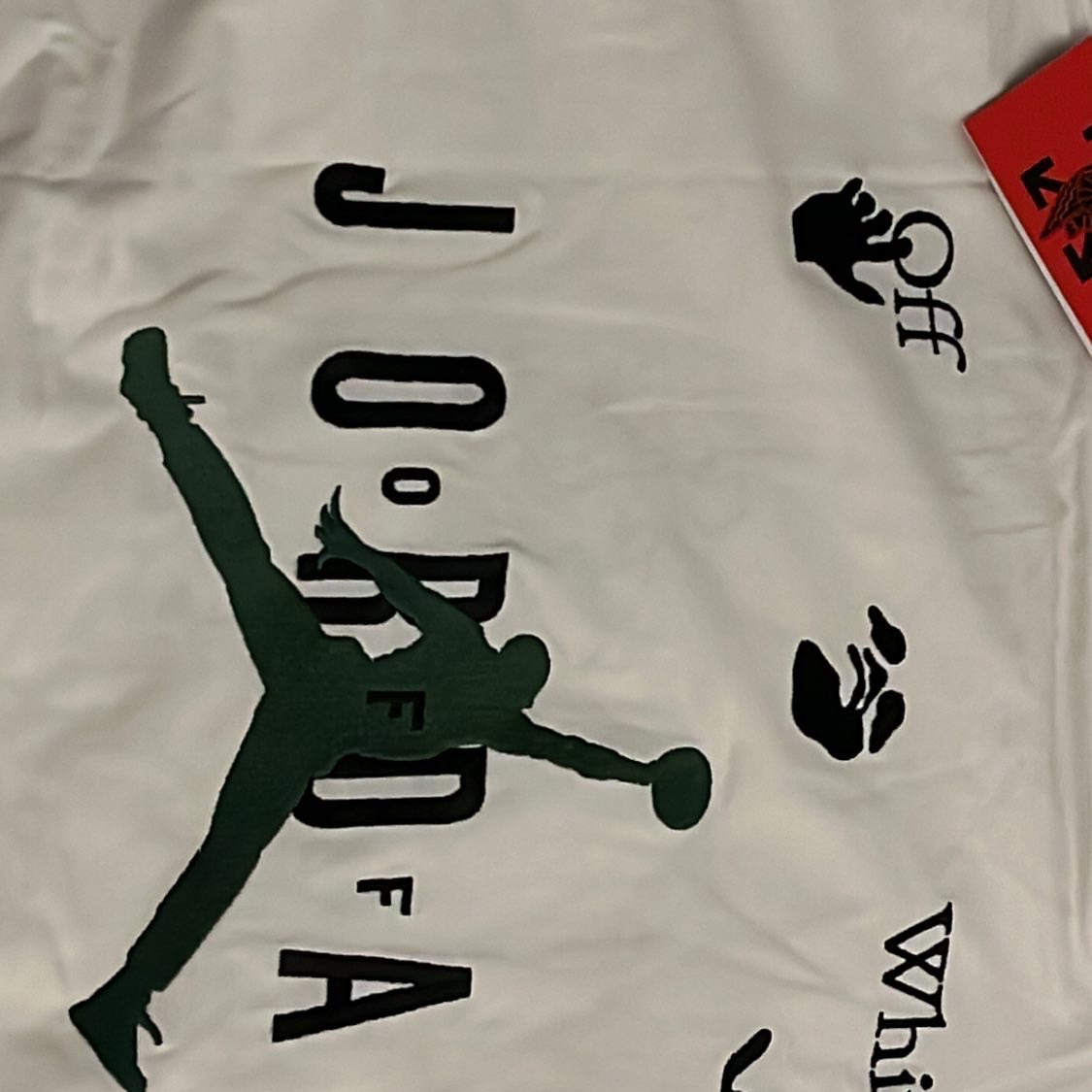 Jordan x Off-White S/S T-Shirt Phantom - Asia 착용 스타일