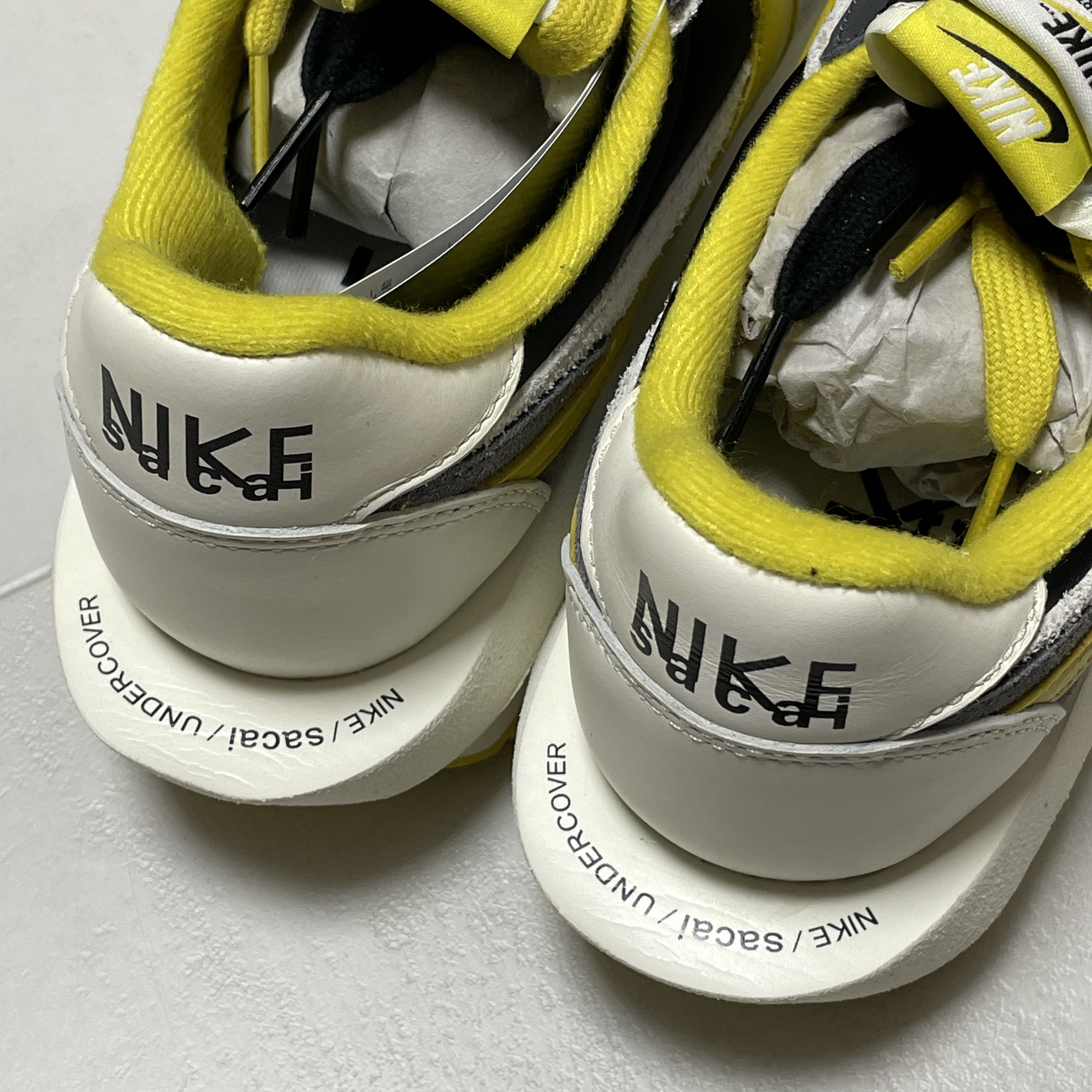 Nike x Sacai x Undercover LDWaffle Black Bright Citron 착용 스타일
