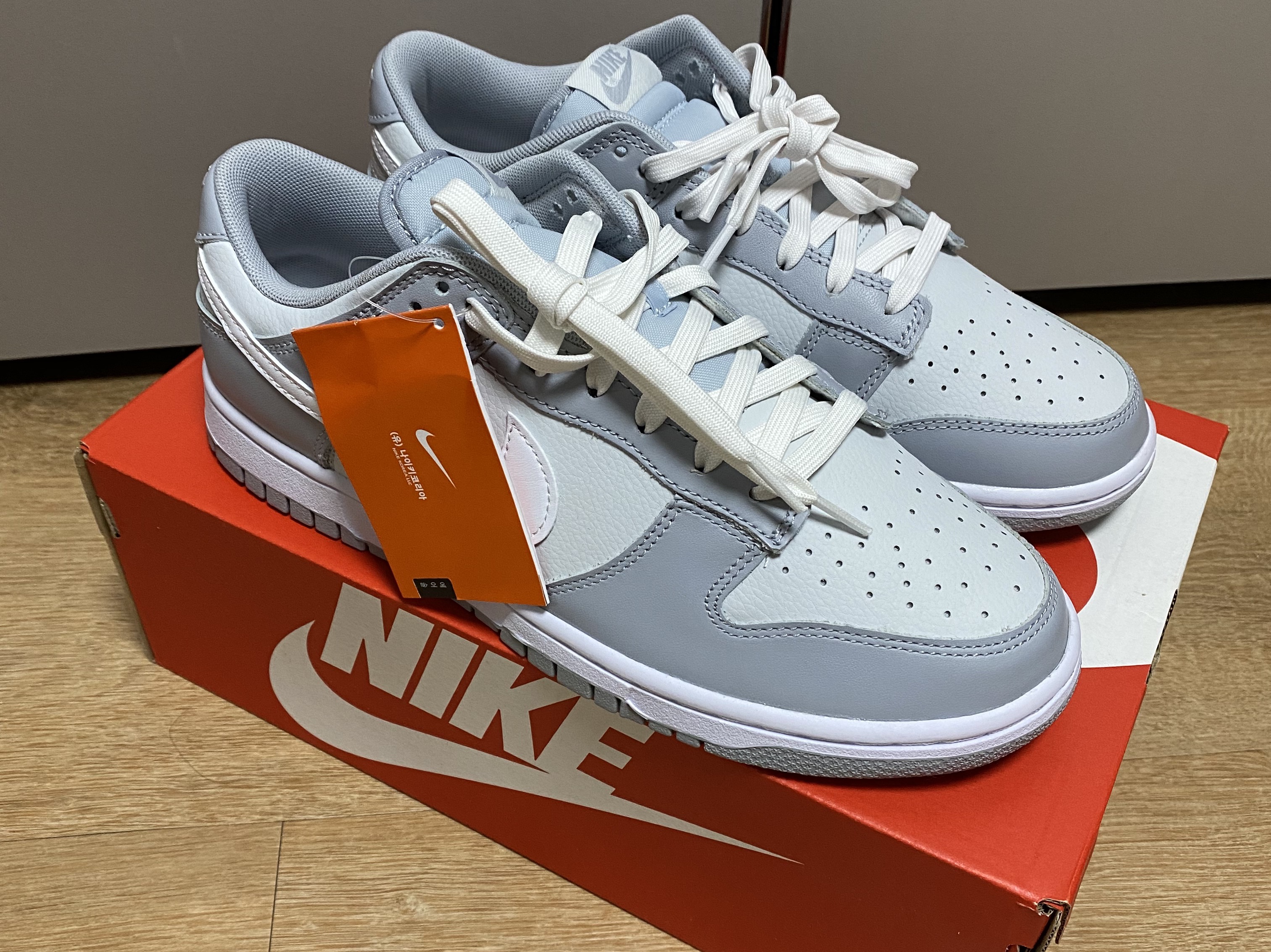 Nike Dunk Low Retro Wolf Grey, Nike Dunk High Retro Championship Khaki 착용 스타일 - 2