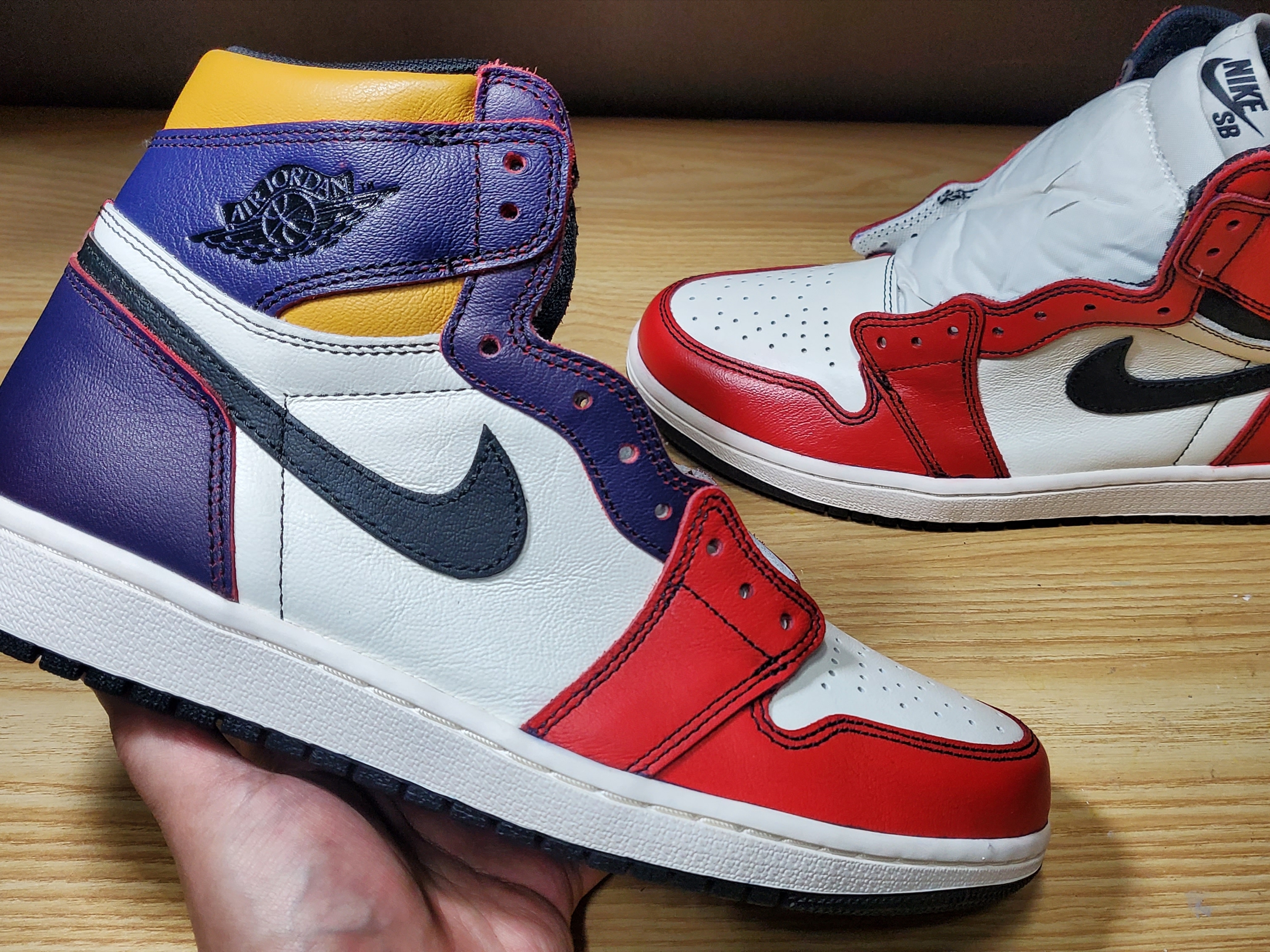 Jordan 1 Retro High OG Defiant SB LA to Chicago, Jordan 1 Retro High OG Chicago 2015 착용 스타일
