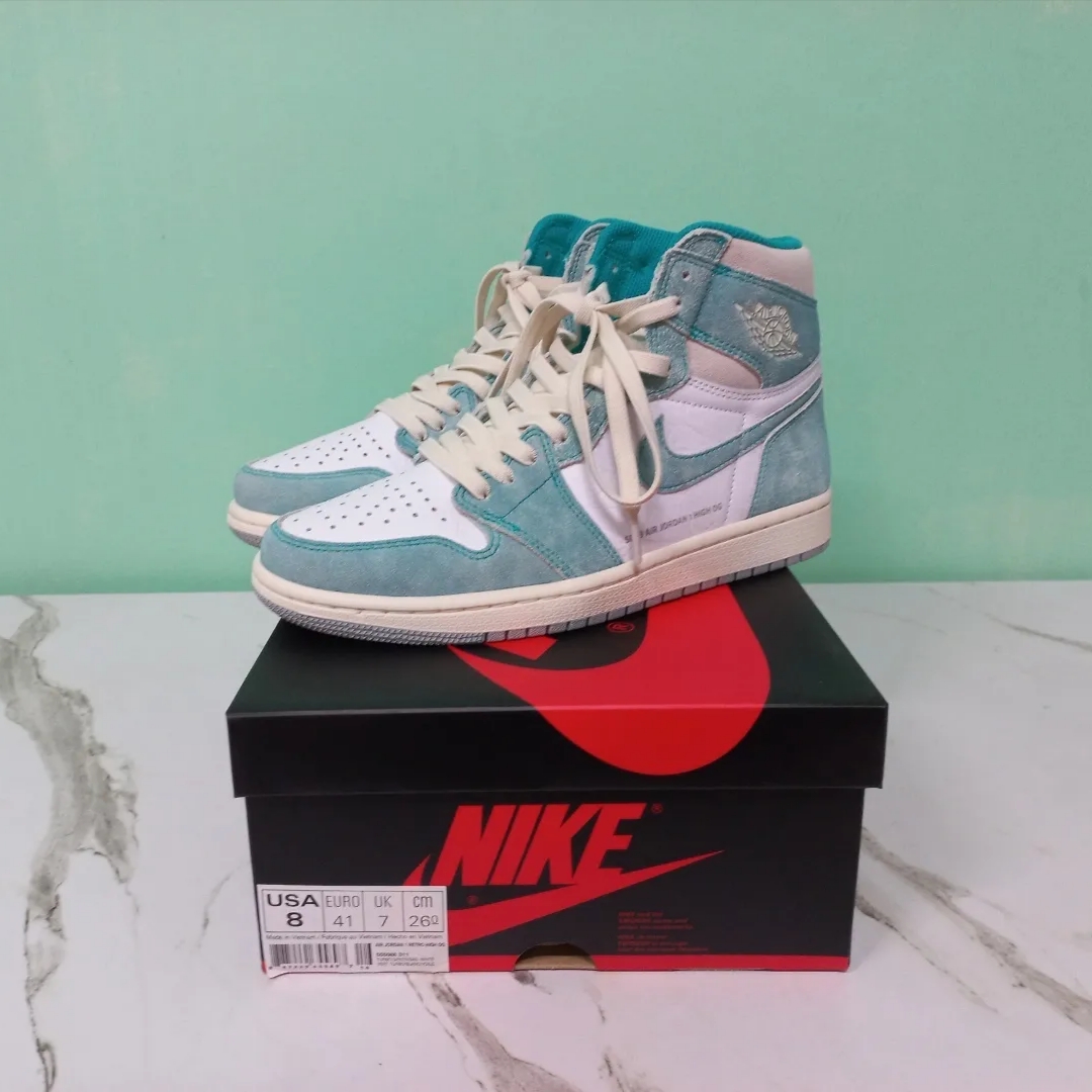 Jordan 1 Retro High OG Turbo Green 착용 스타일 - 5