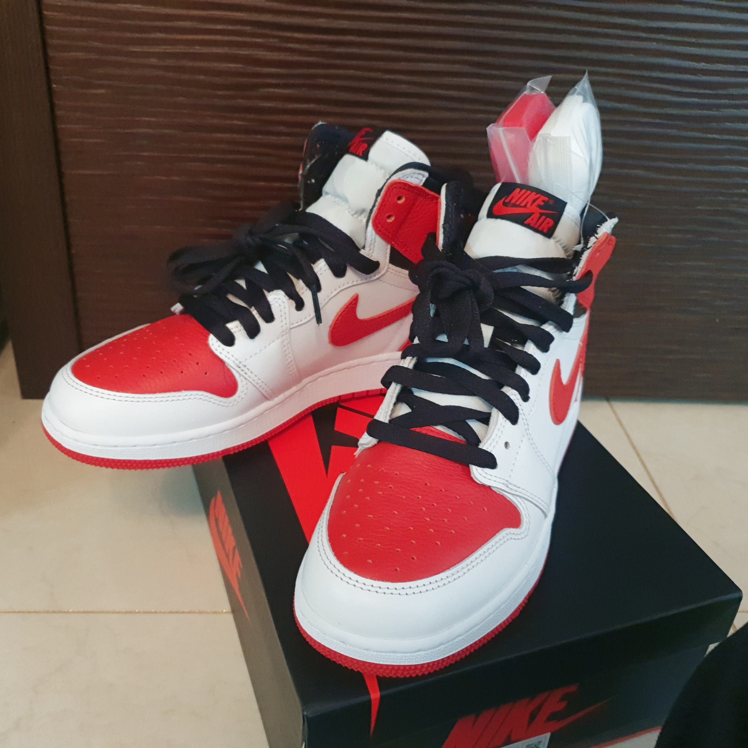 (GS) Jordan 1 Retro High OG Heritage 착용 스타일 - 1