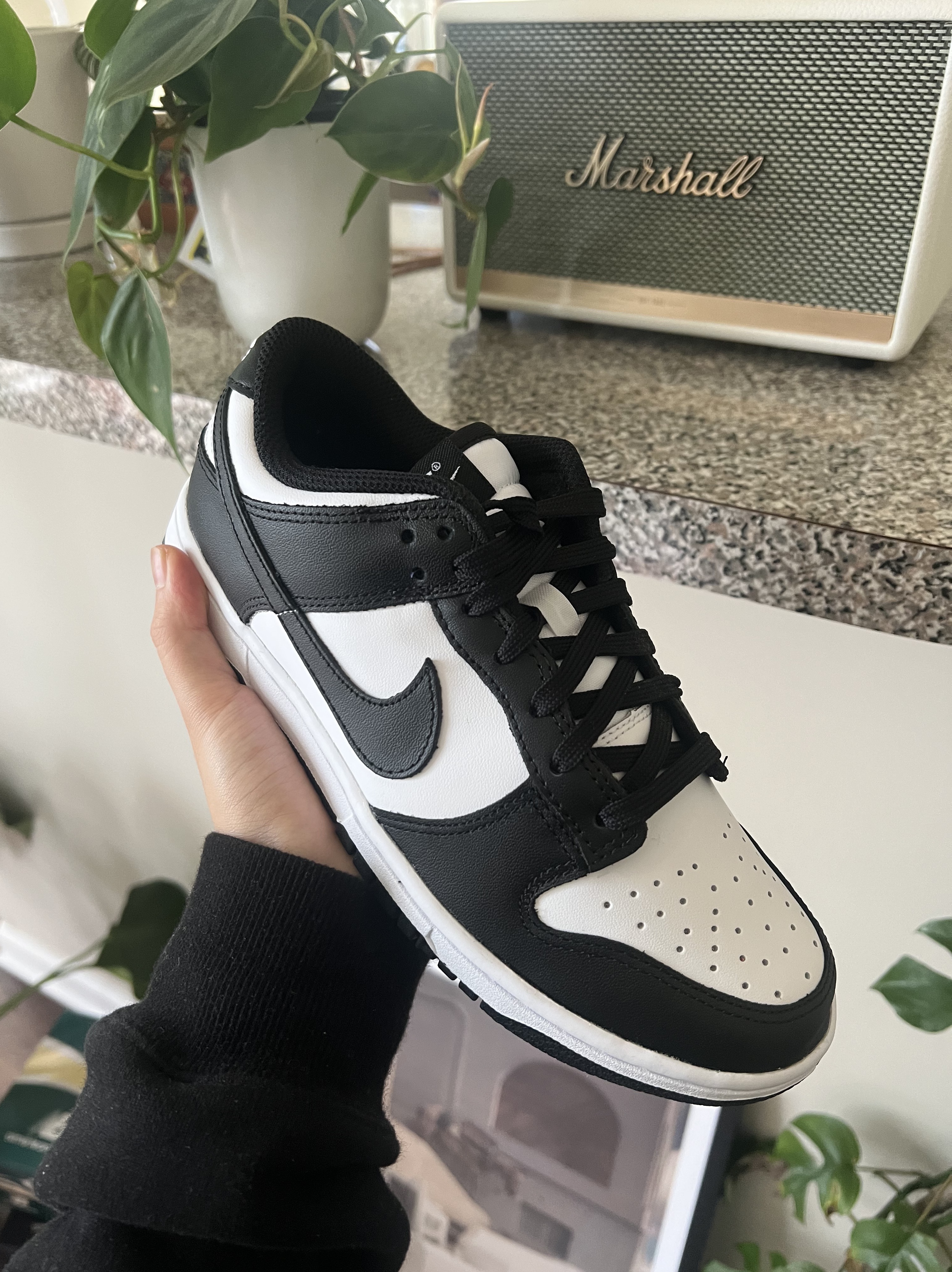 Nike Dunk Low Retro Black, (W) Nike Dunk Low Black 착용 스타일