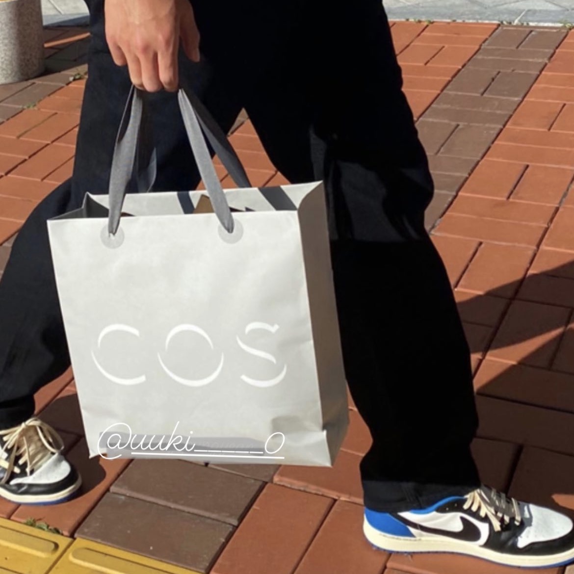 Jordan 1 x Travis Scott x Fragment Retro Low OG SP Military Blue 착용 스타일